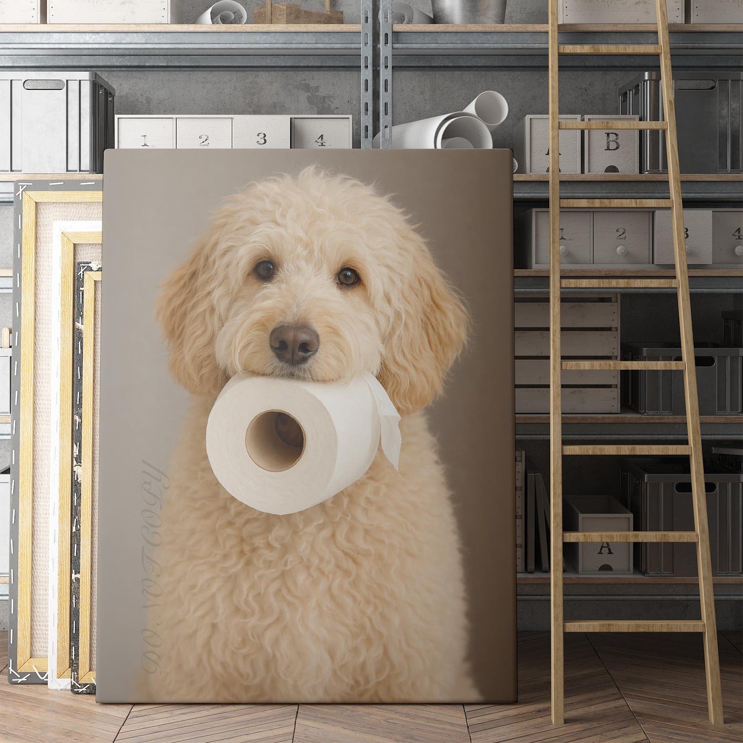 Labradoodle Dog Toilet Paper