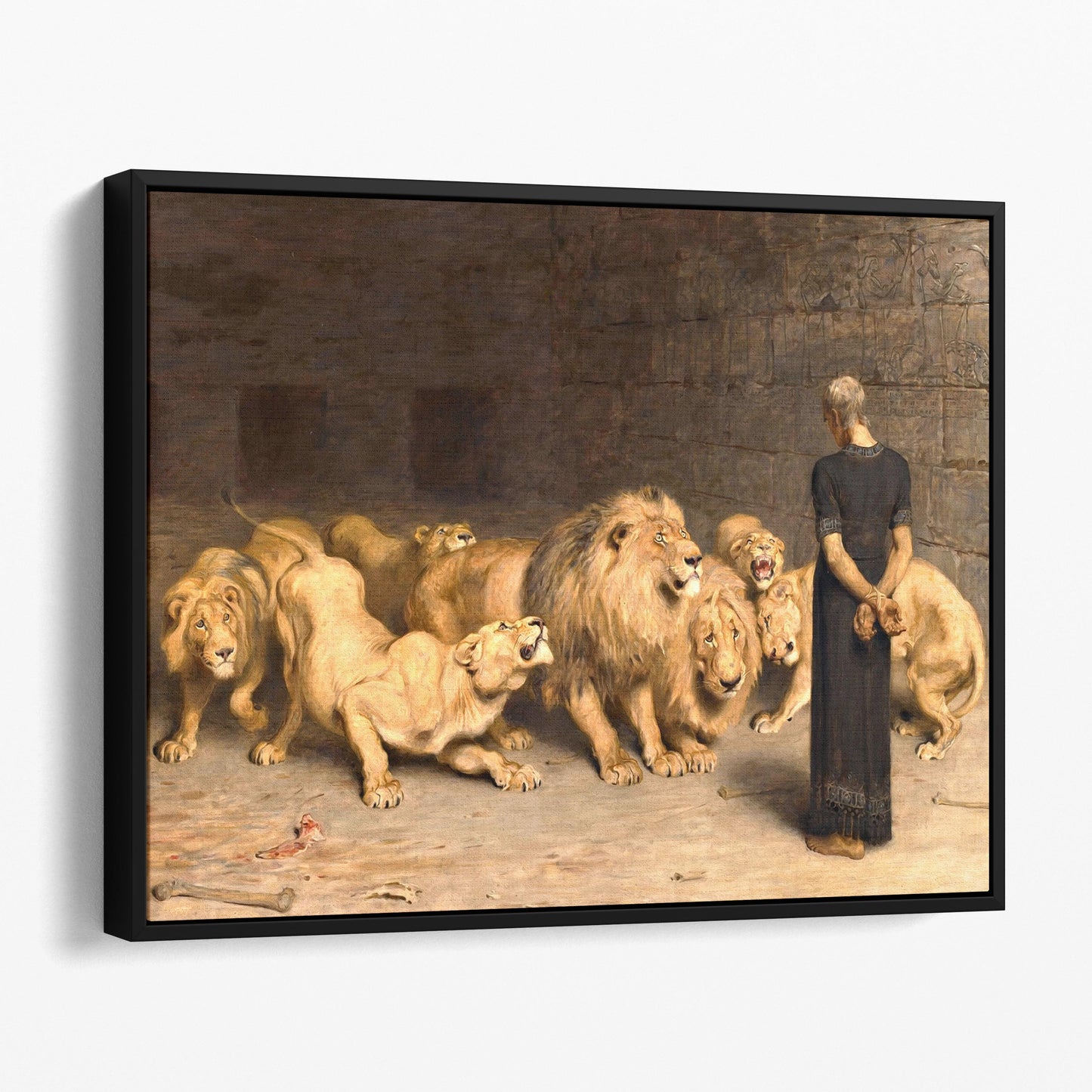 Daniel in the Lions' Den 1872 by Briton Rivière