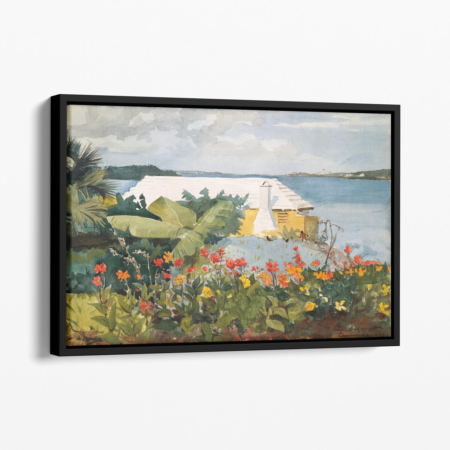 Flower Garden And Bungalow, Bermuda, 1899 - Winslow Homer