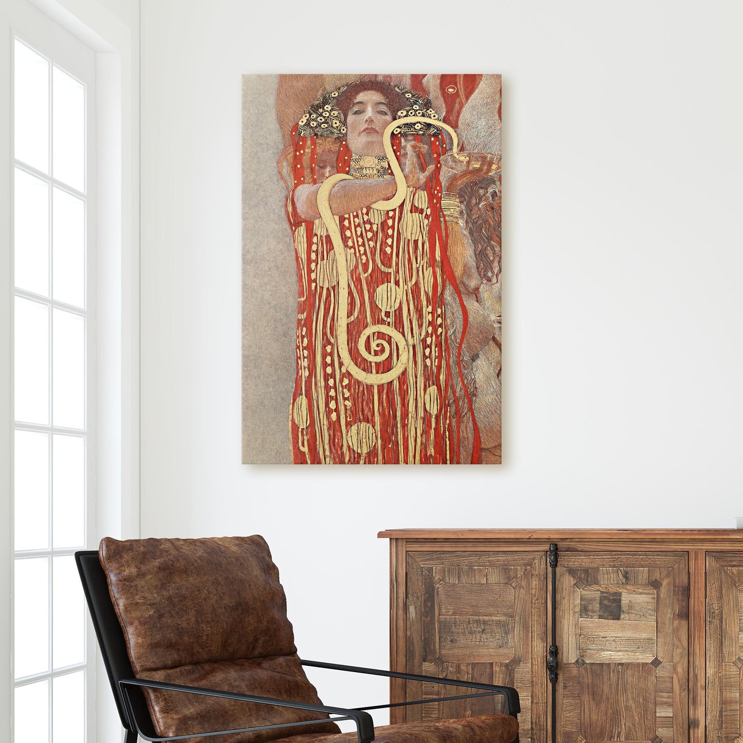 Hygieia Medicine Detail by Gustav Klimt