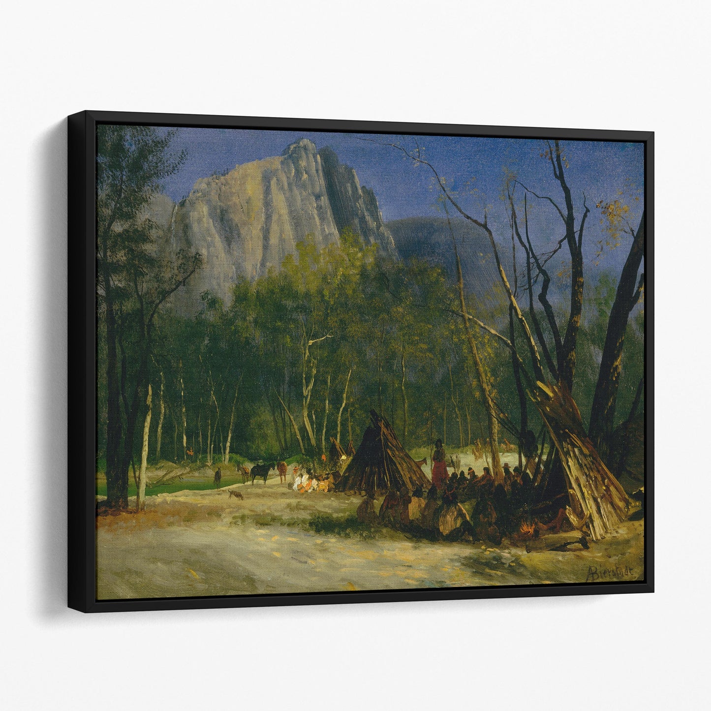 Indians in Council, California by Albert Bierstadt