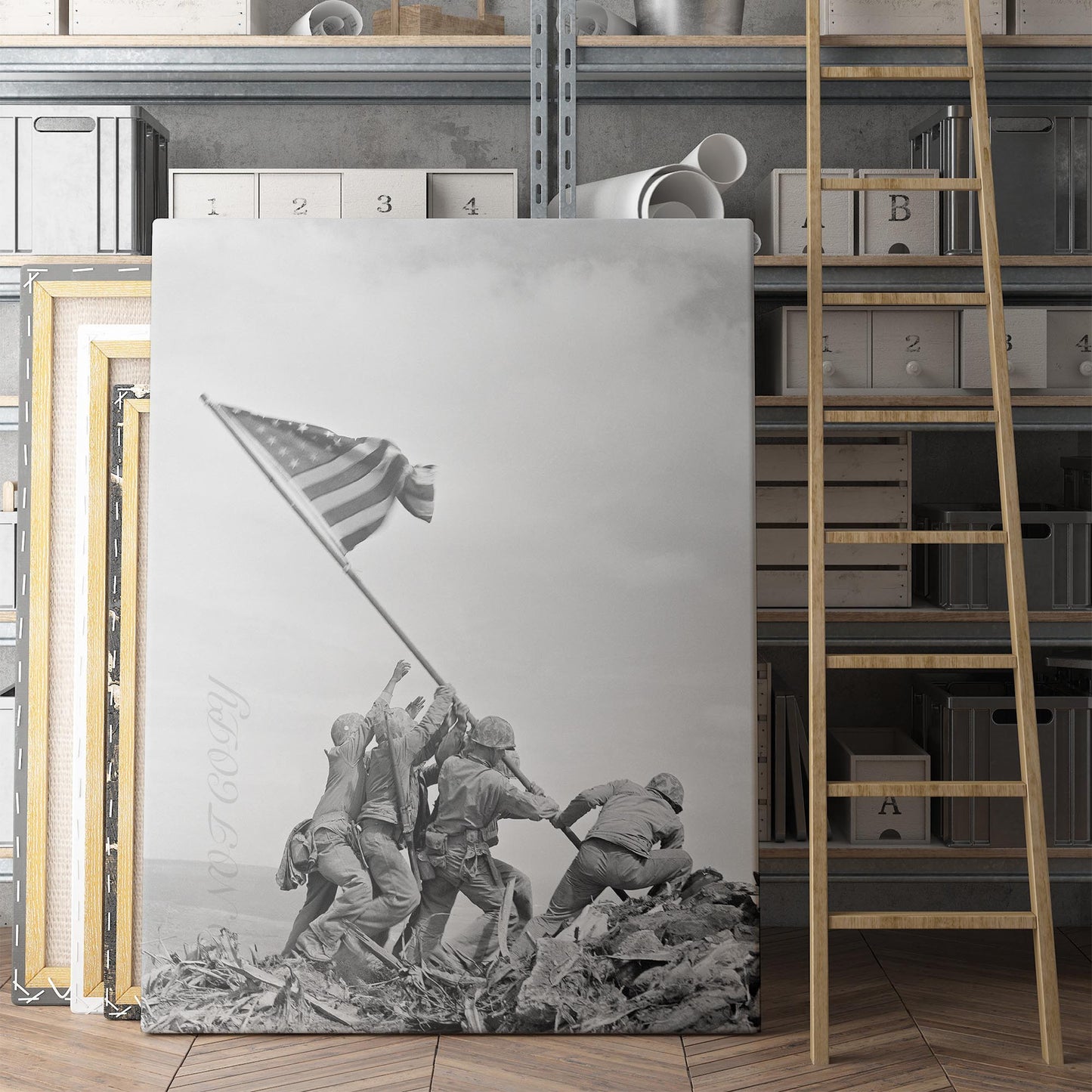 Raising the Flag on Iwo Jima, 1945