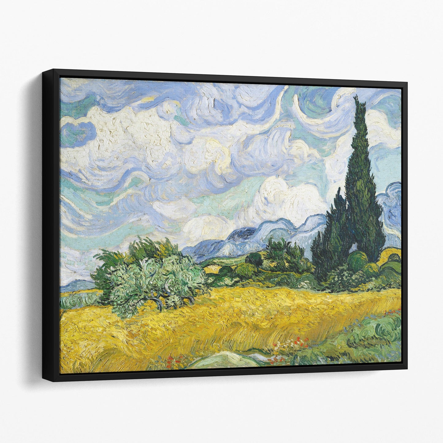 Wheat Field with Cypresses (1889) by Vincent Van Gogh