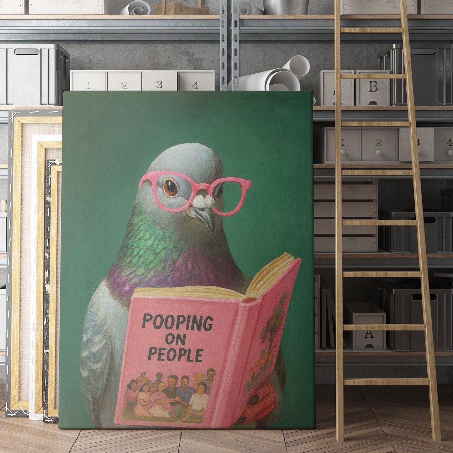 Pigeon Reading Pooping On People Book II