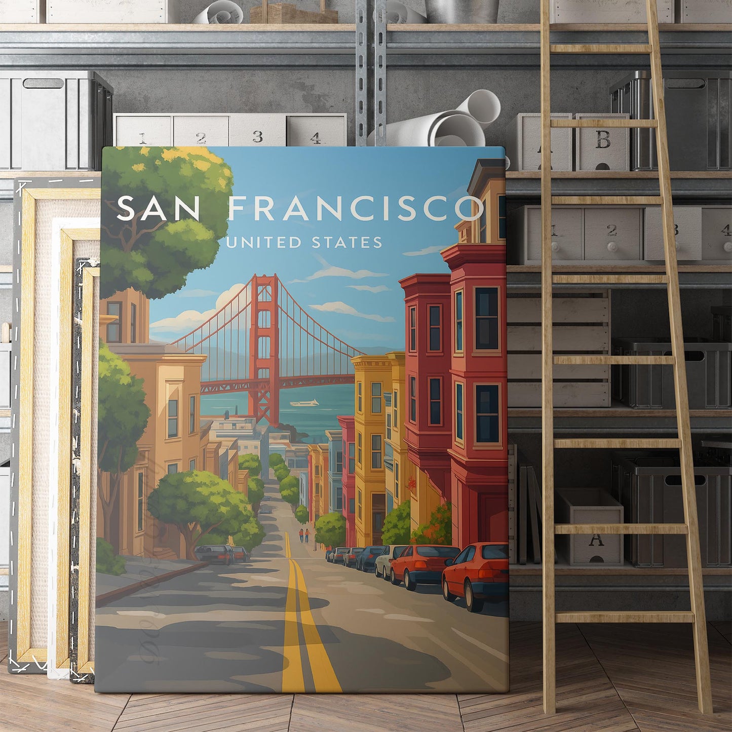 San Francisco Vintage Travel Poster