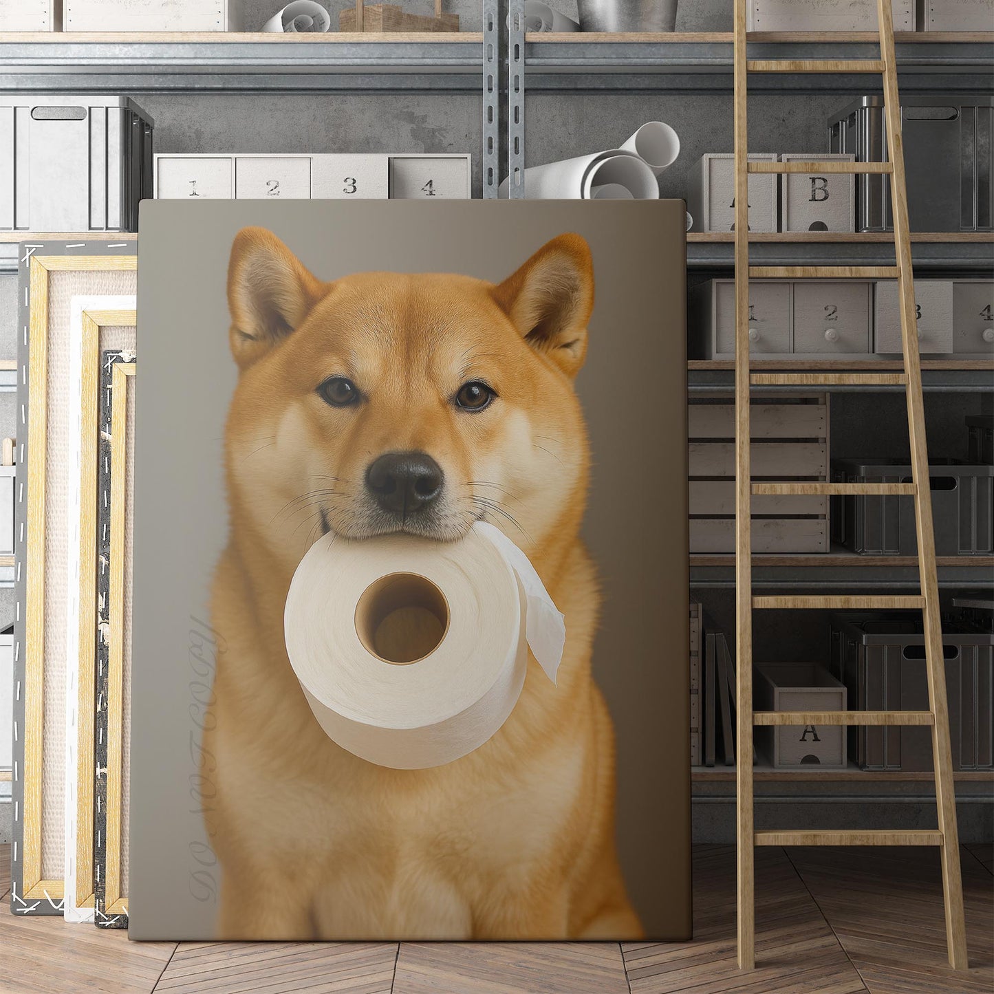 Shiba Inu Dog Toilet Paper