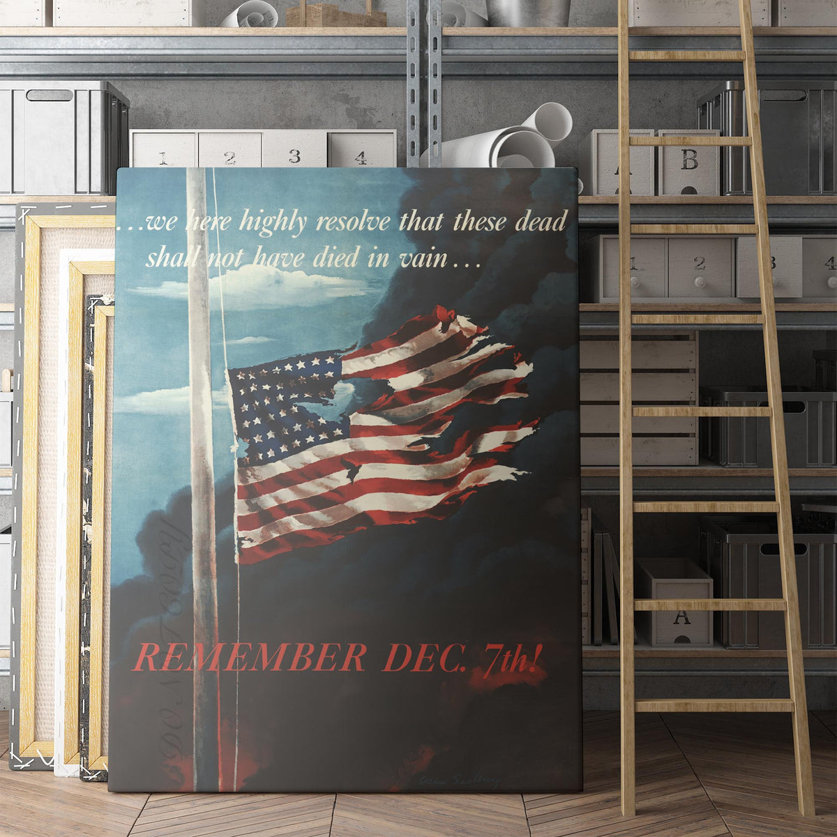 Remember December 7th Pearl Harbor Poster