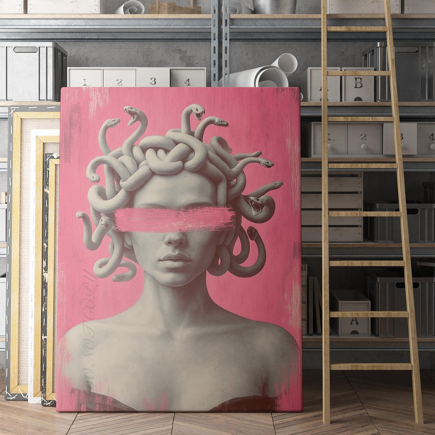 Medusa Pink Brushstroke