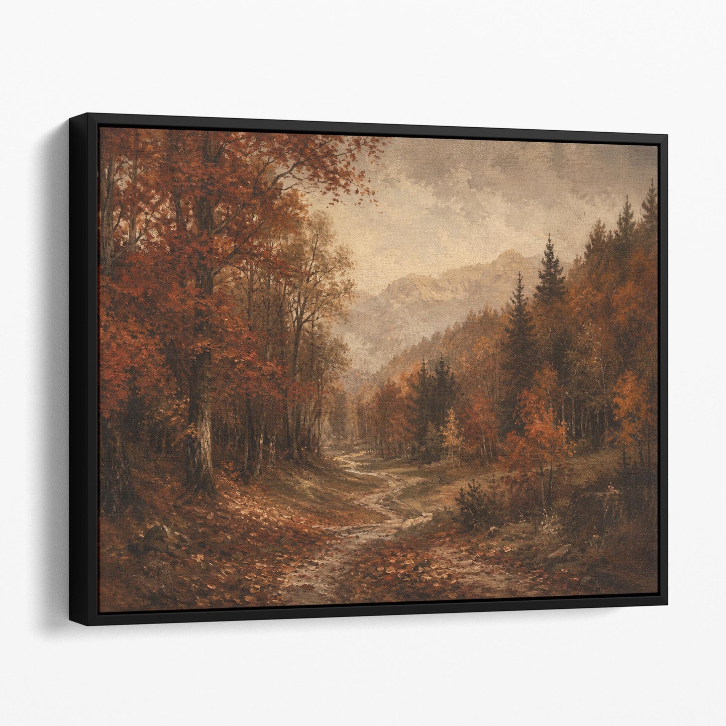 Moody Autumn Forest Path