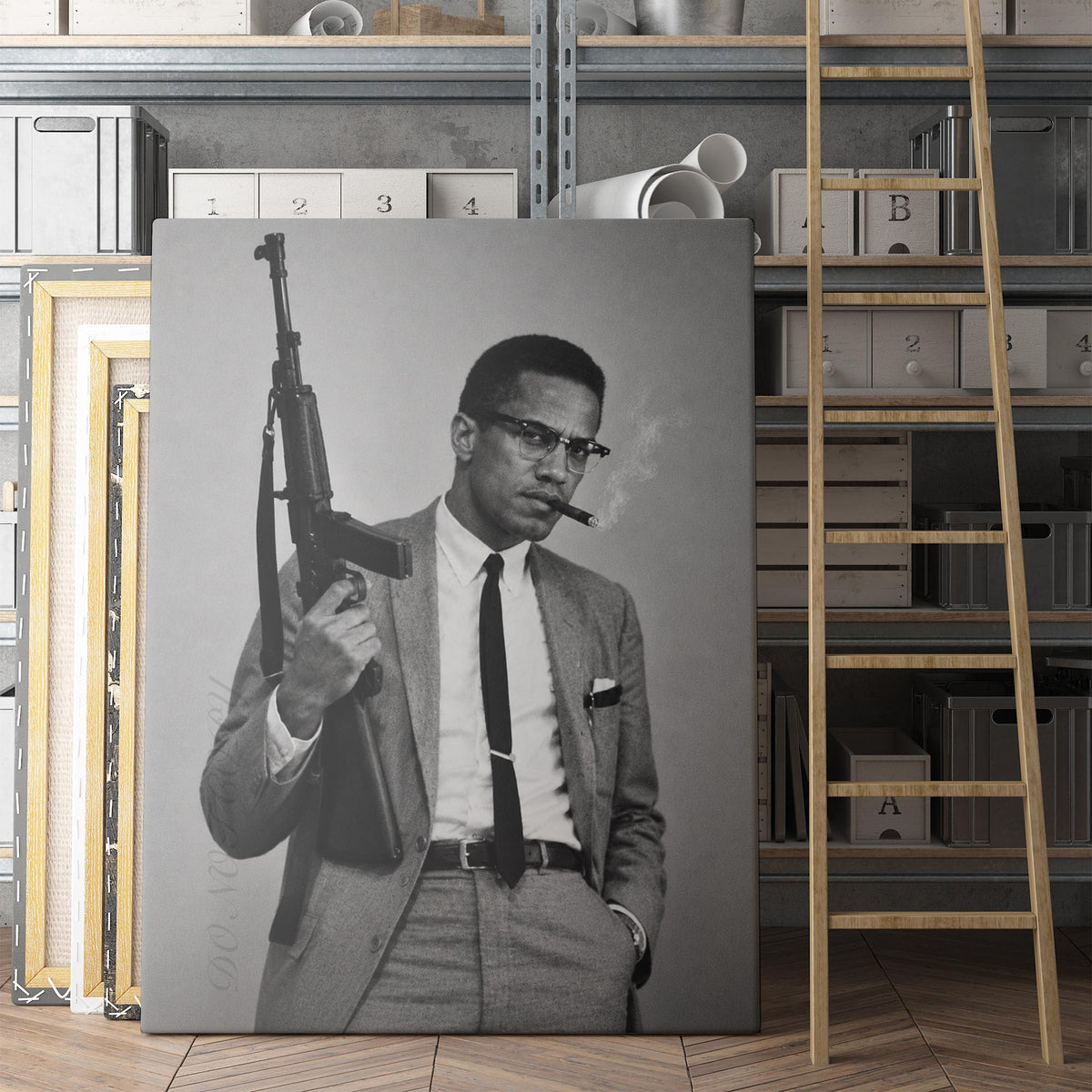 Malcolm X Machine Gun