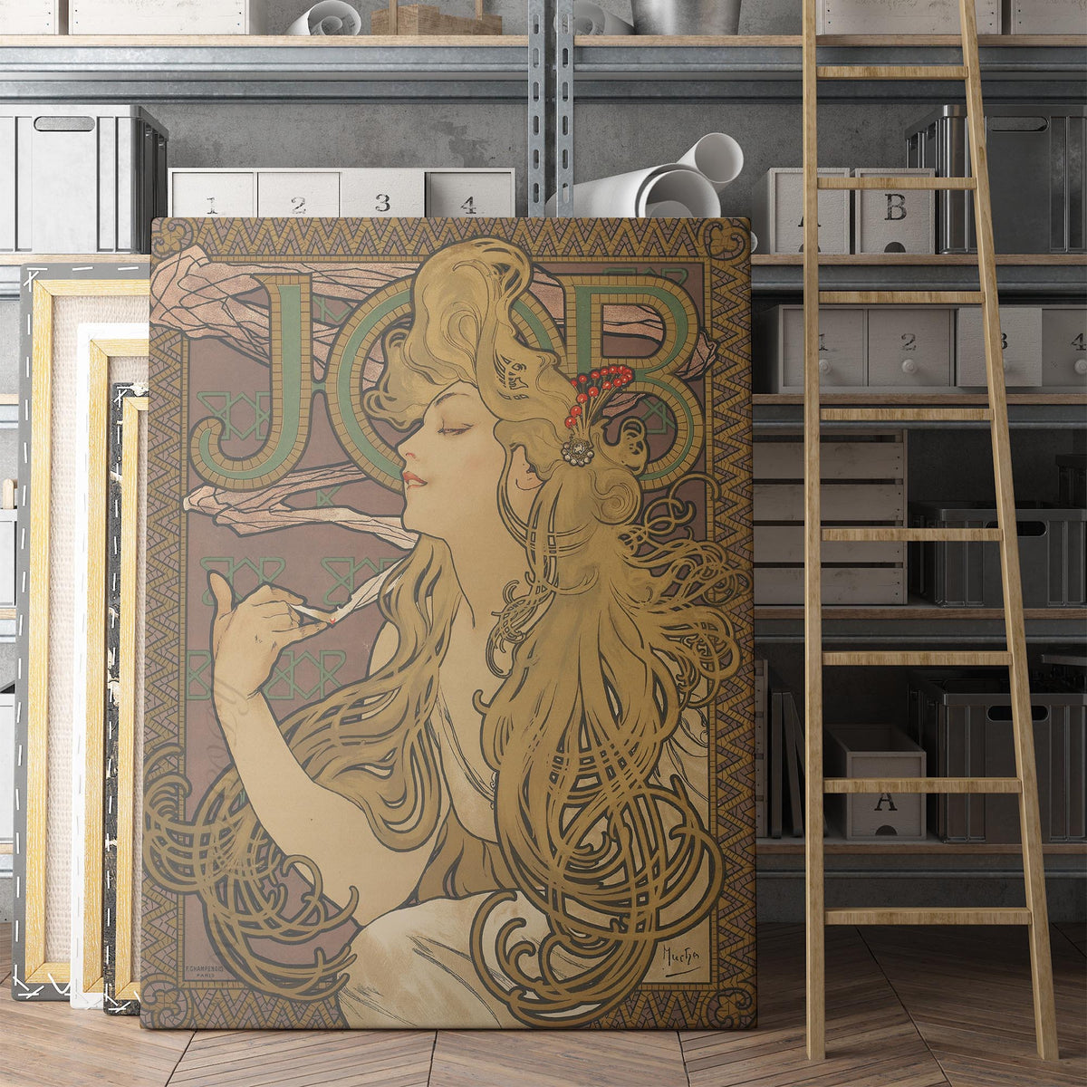 Job Rolling Paper, Art Nouveau Poster - Alphonse Mucha