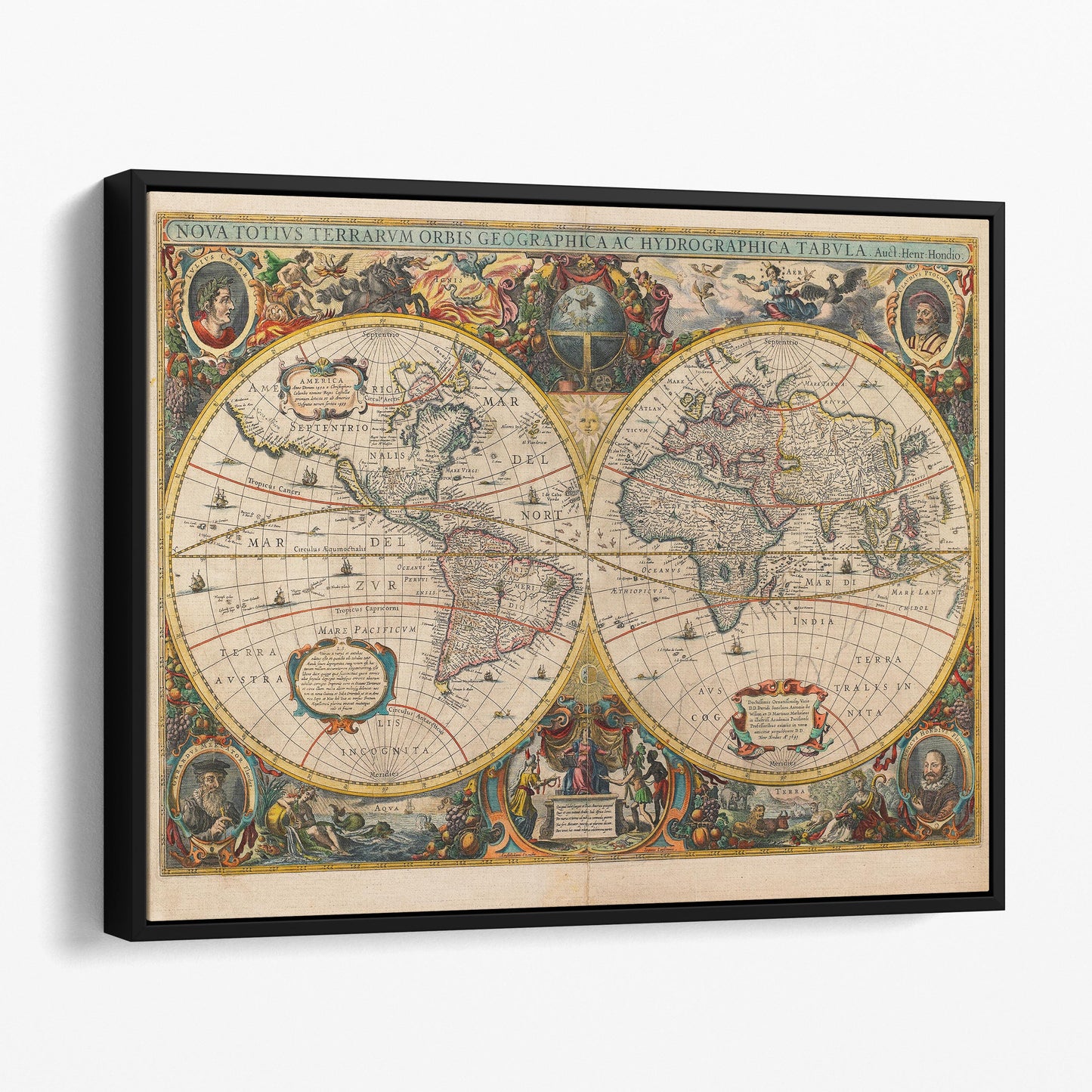 New Map of the World, 1641