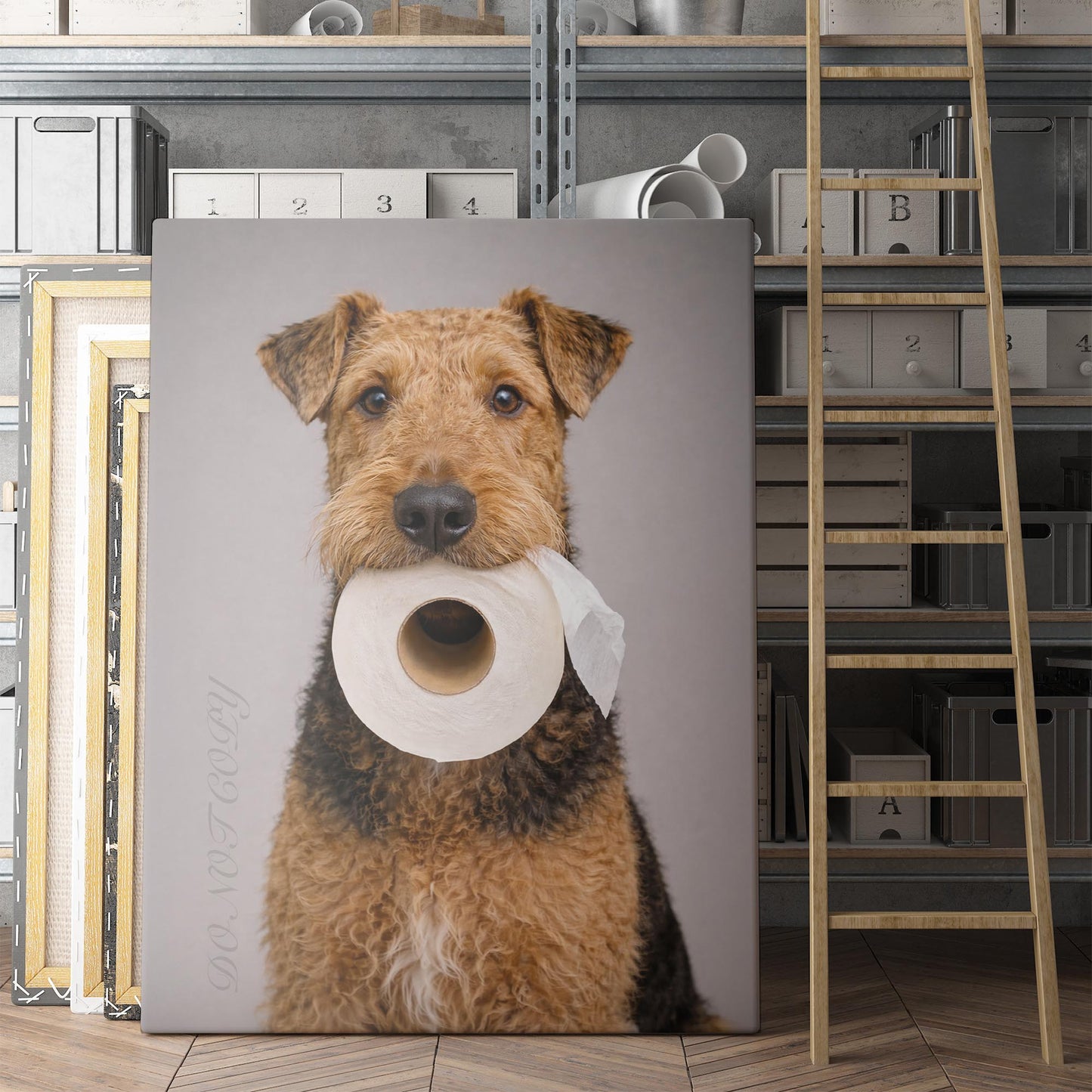 Airedale Terrier Dog Toilet Paper