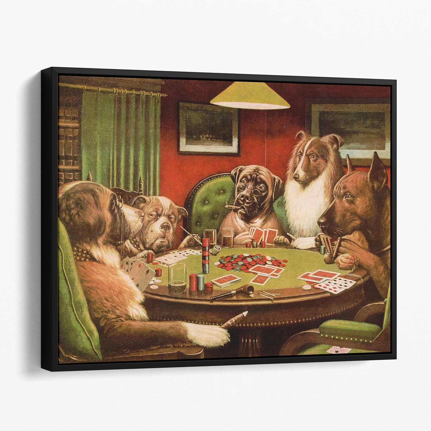 Dogs Playing Poker - A Bold Bluff