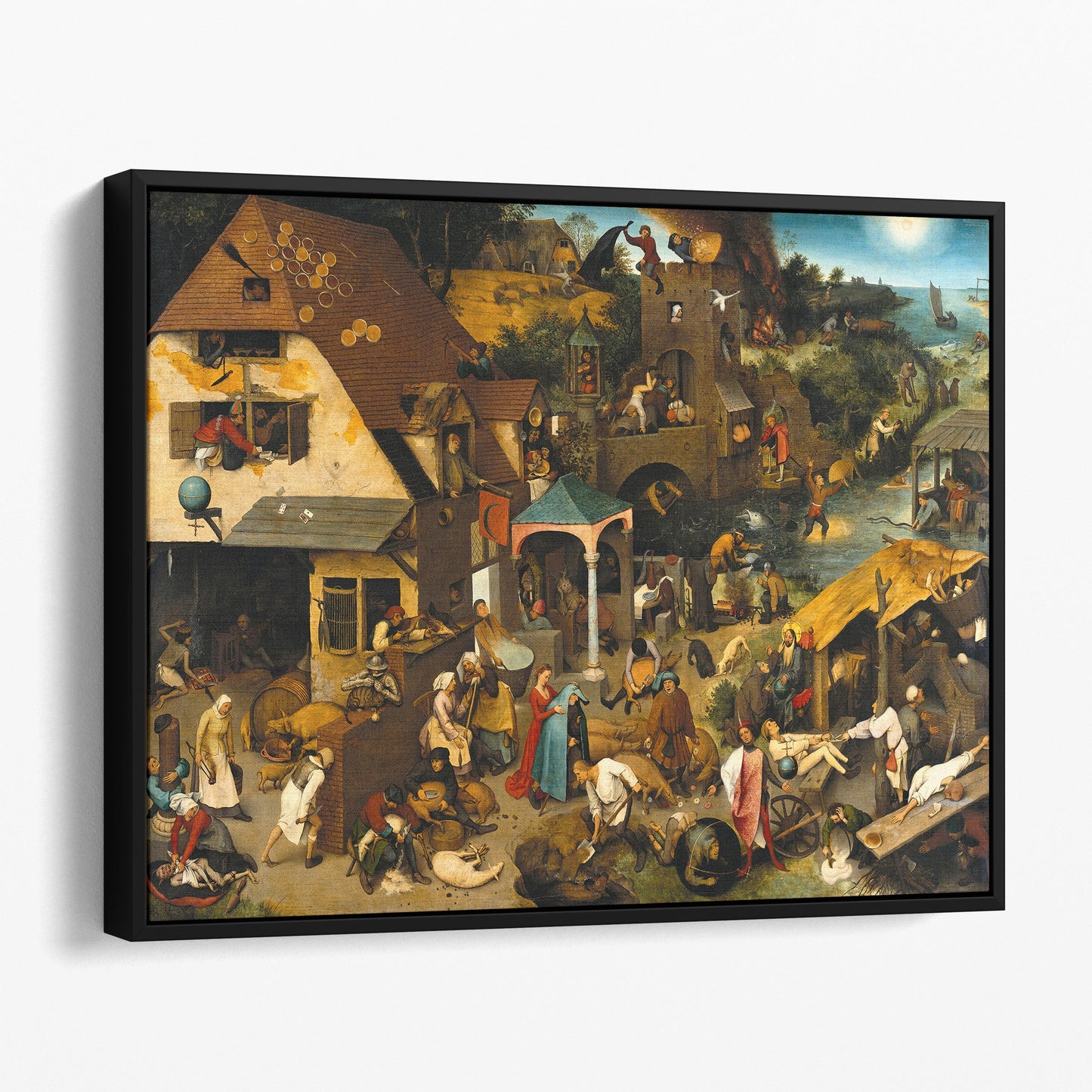 Netherlandish Proverbs, 1559 - Pieter Bruegel the Elder