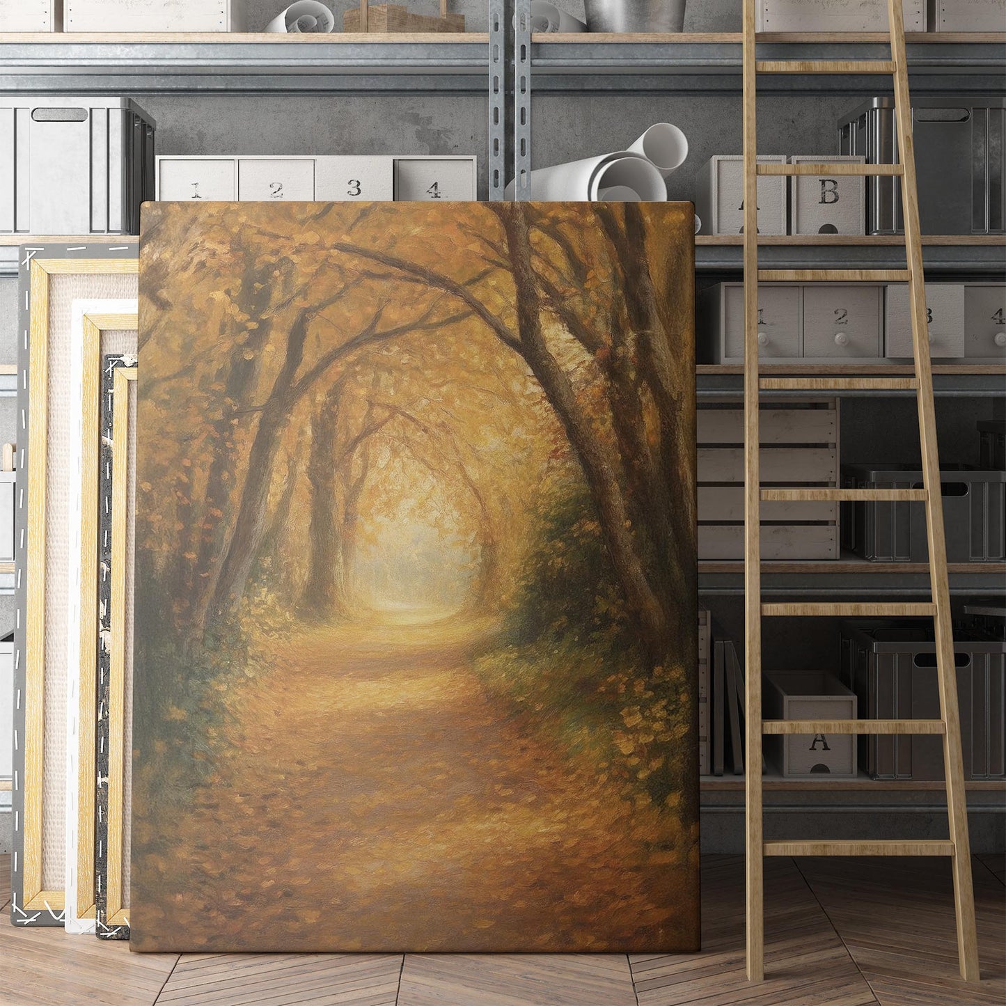 Forest Path In Autumn