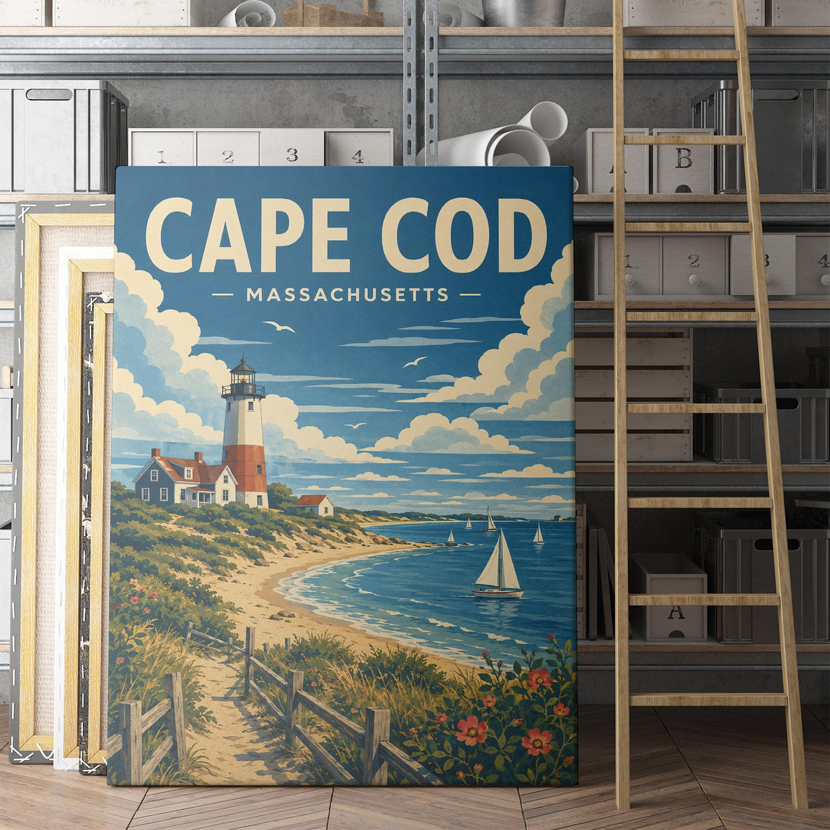 Cape Cod Massachusetts Travel Poster