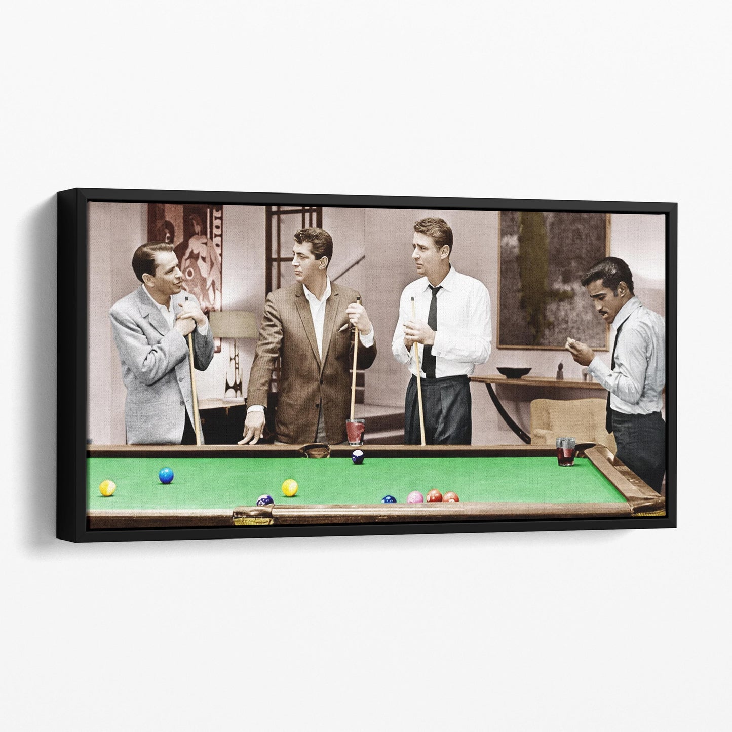 The Rat Pack Playing Pool Ocean's 11