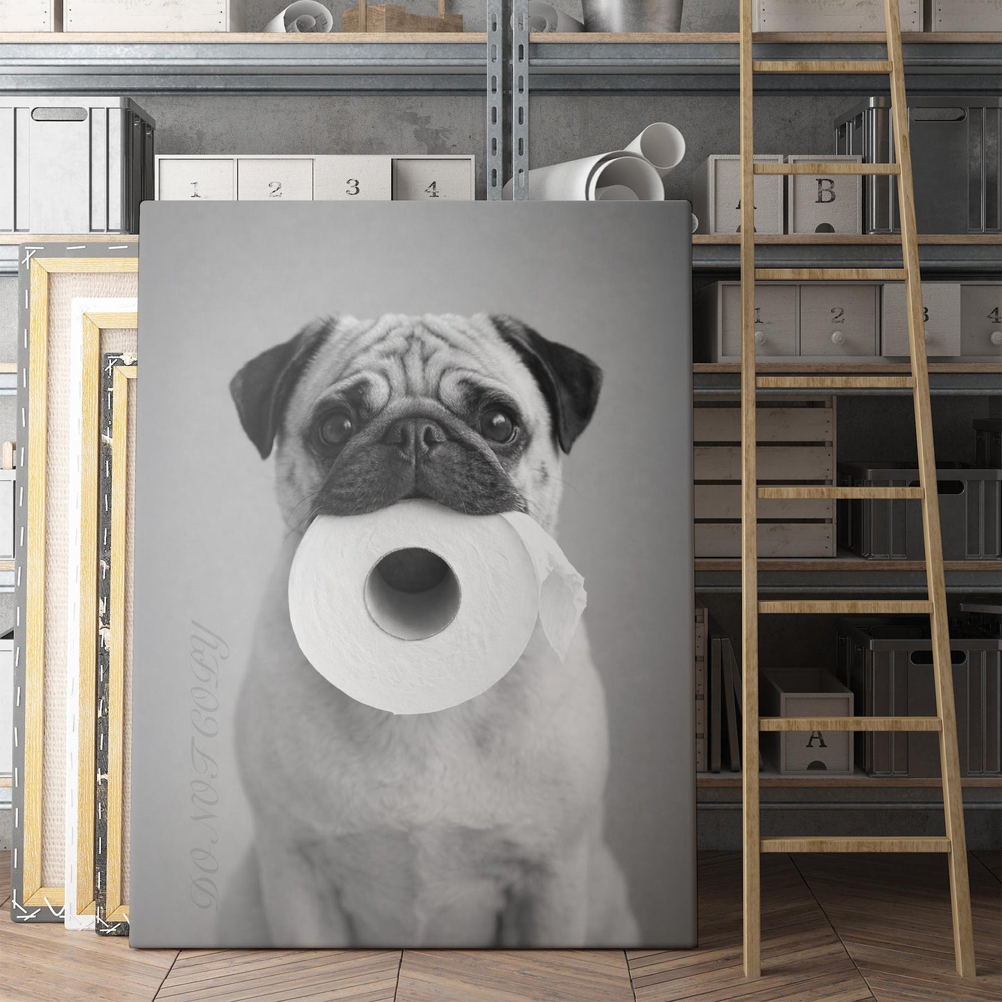 Pug Dog Toilet Paper