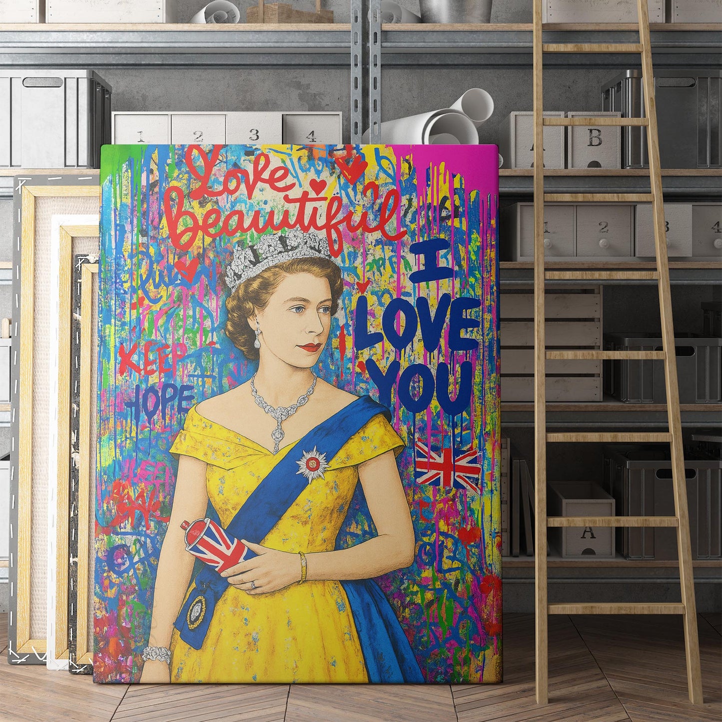 Queen Elizabeth Graffiti