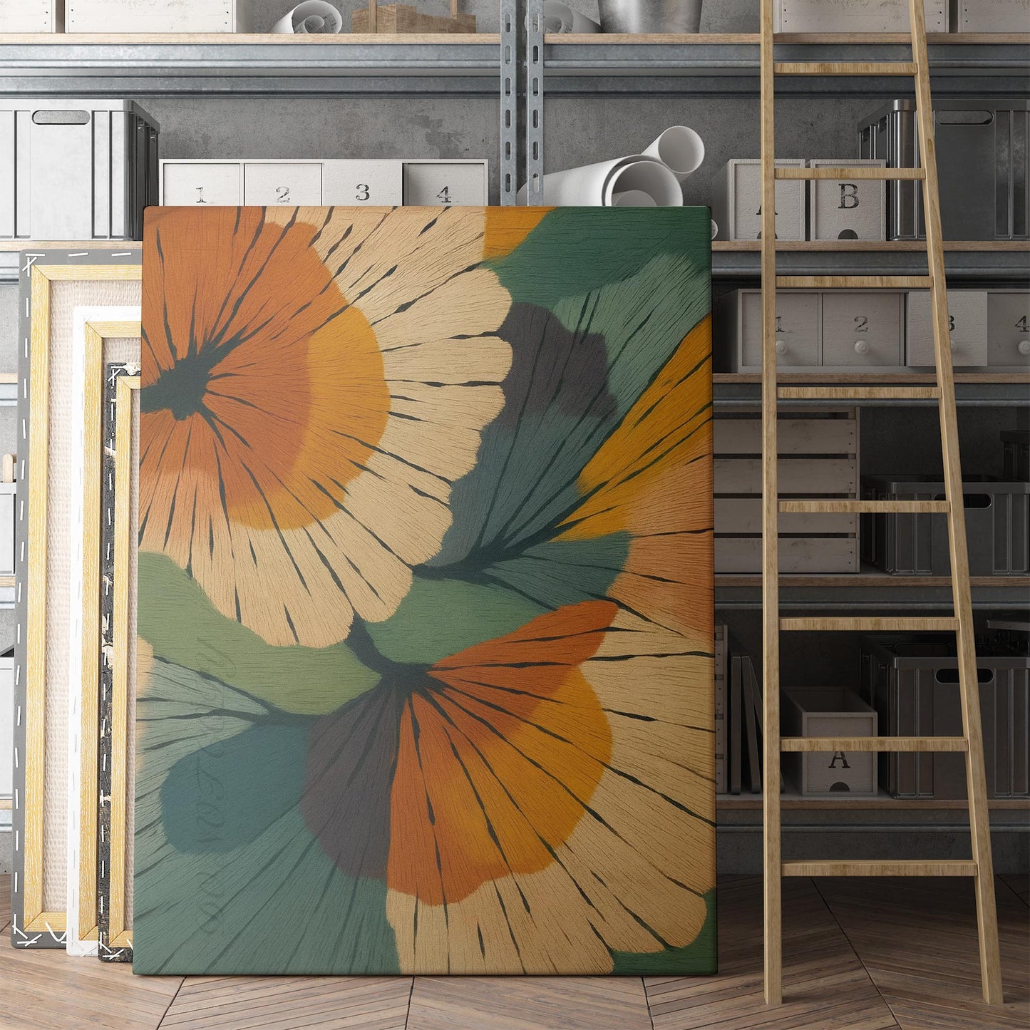 Abstract Botanicals Modern Flower