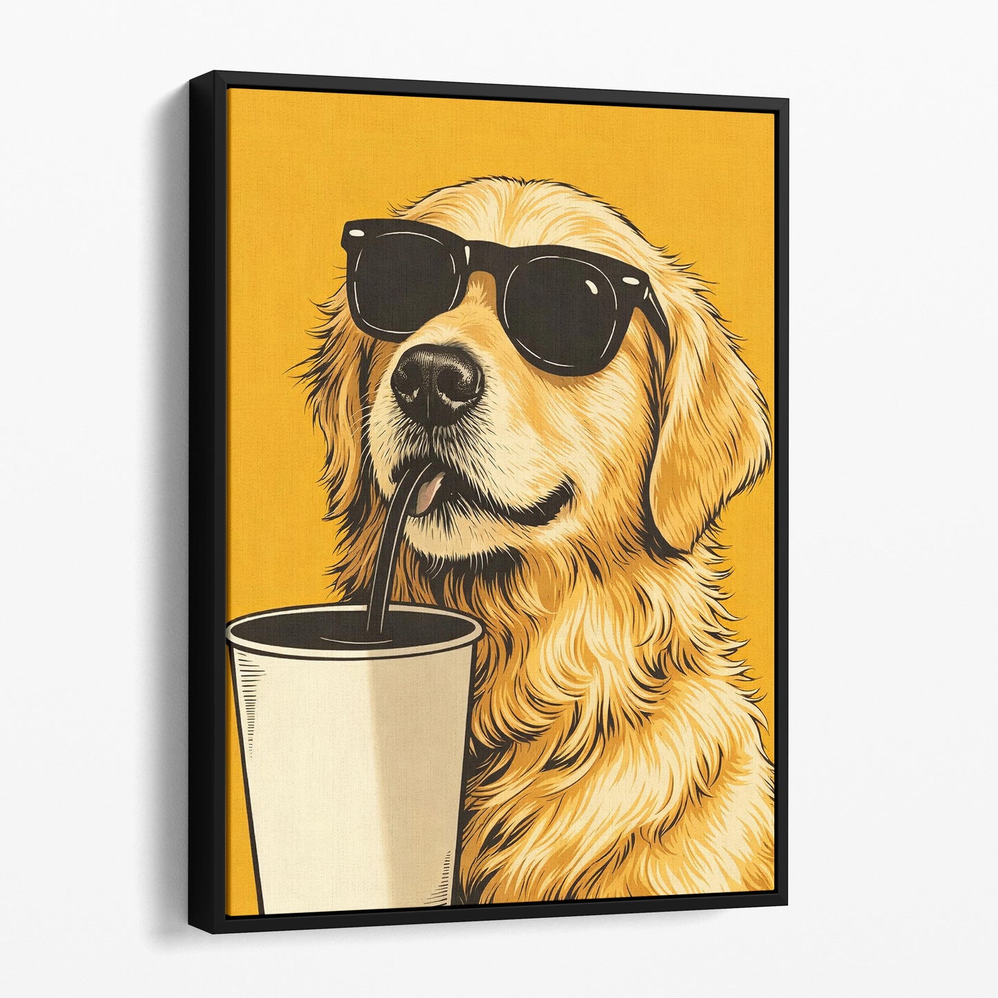 Golden Retriever Dog Retro
