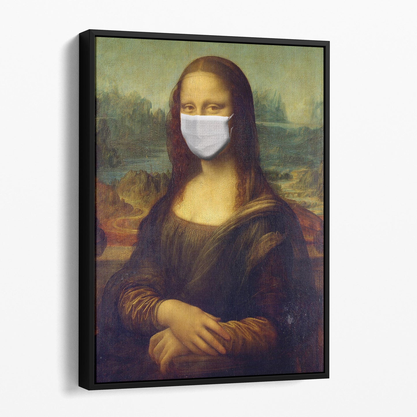 Mona Lisa Wearing A Face Mask