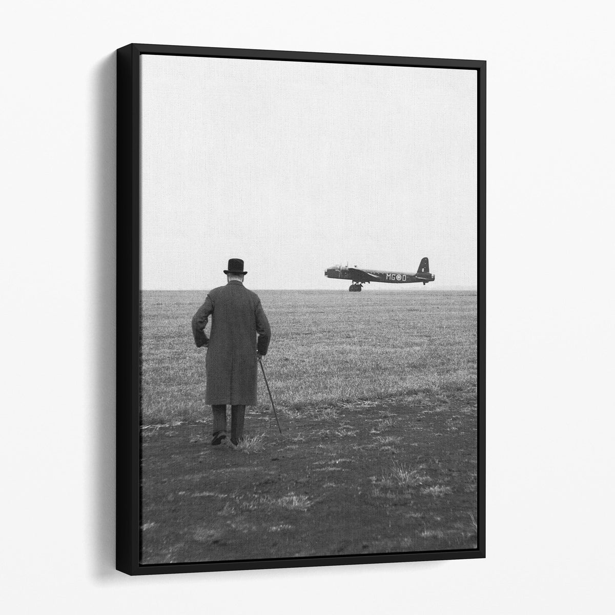 Winston Churchill & Short Stirling Bomber, 6 June 1941