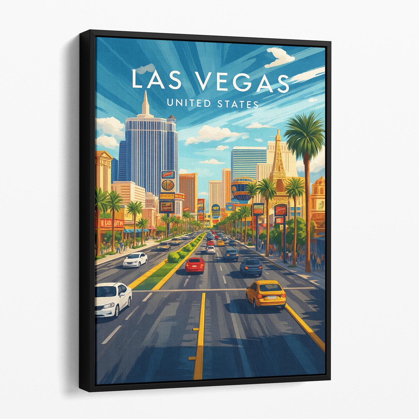 Las Vegas Vintage Travel Poster