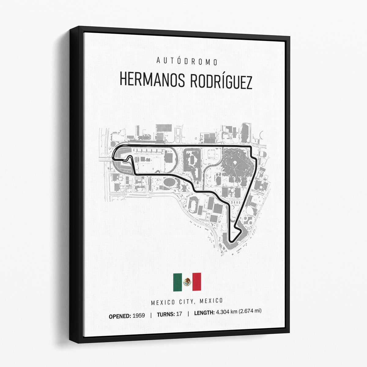 Mexico Grand Prix Race Track Map