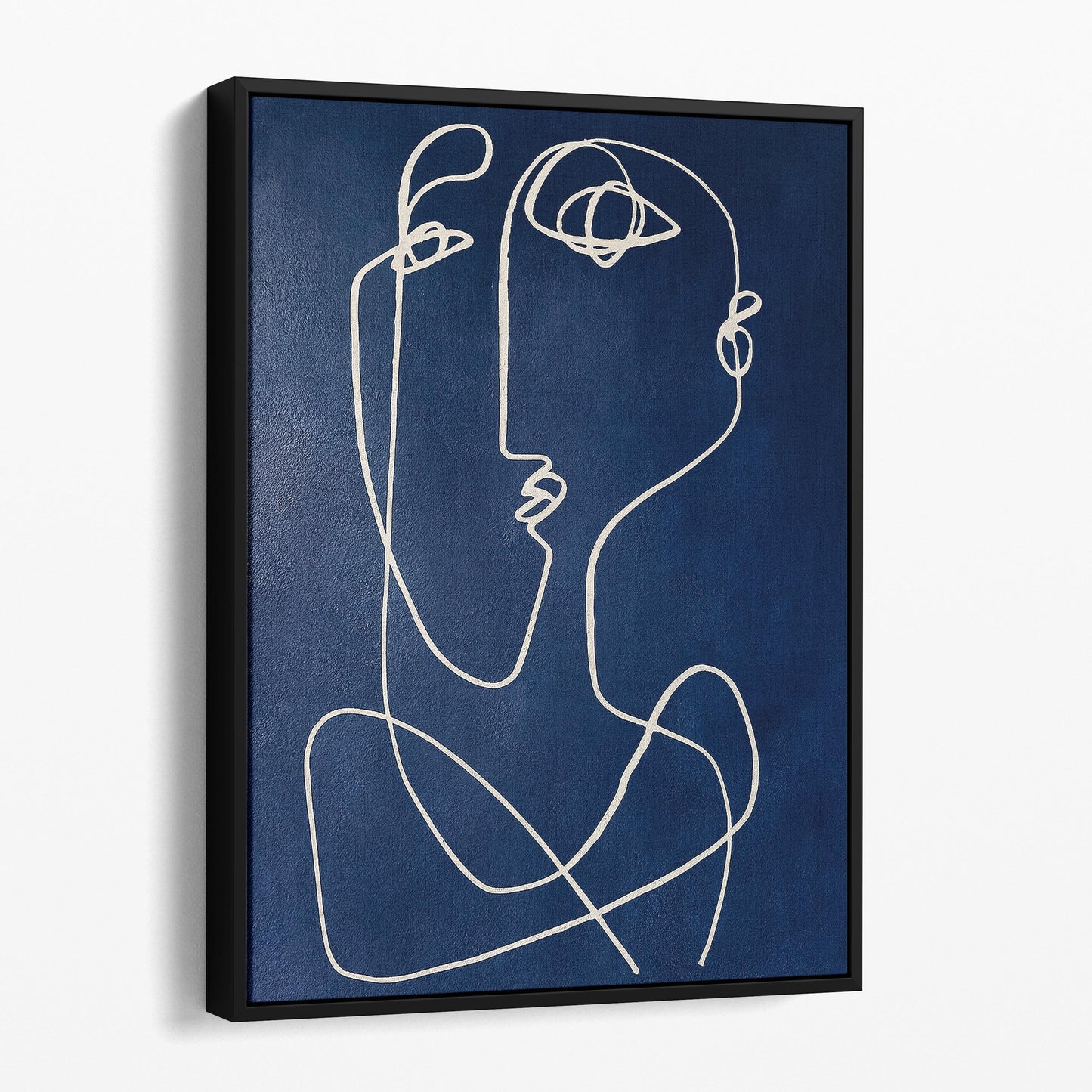 Woman Picasso Style Line Art