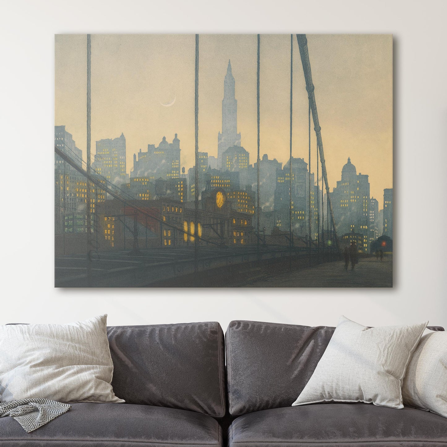 New York - Brooklyn Bridge (1927) by František Tavík Šimon