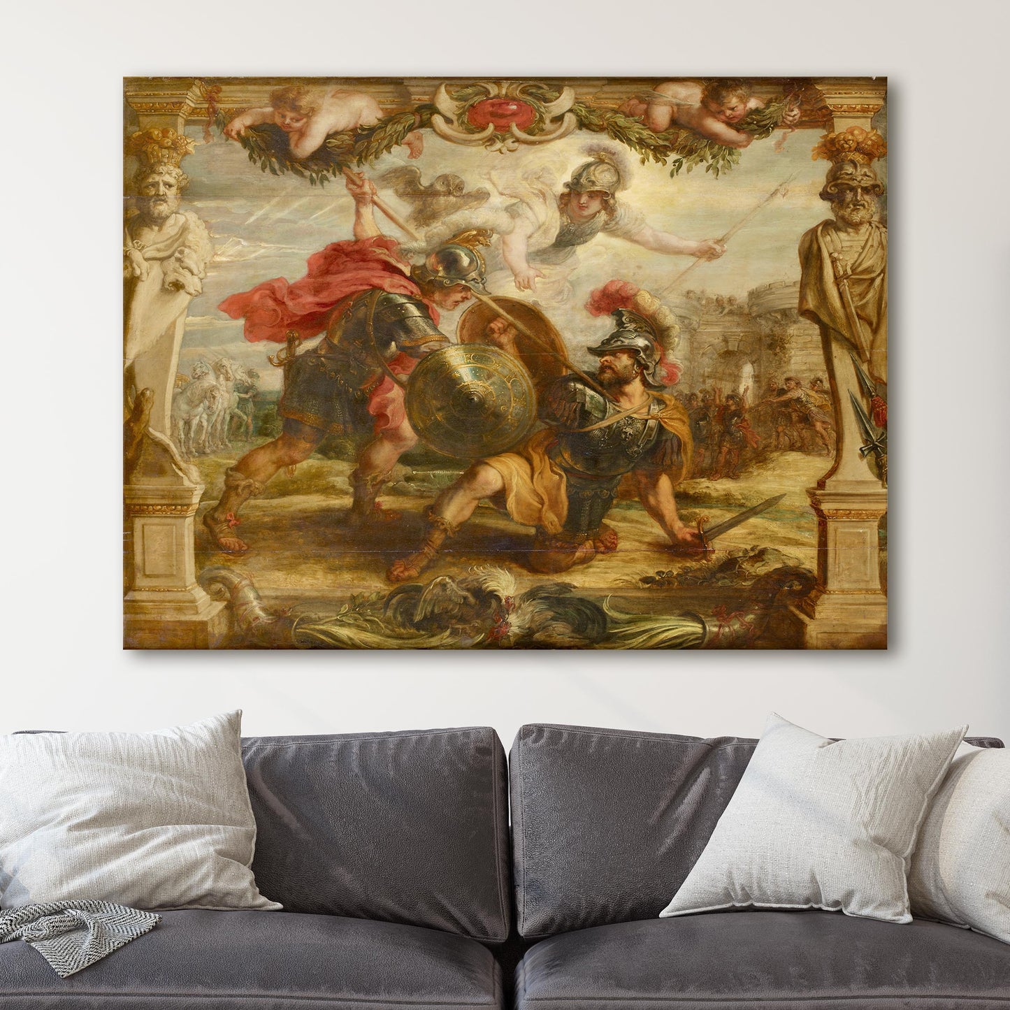 Achilles Defeating Hector, 1630 by Peter Paul Rubens