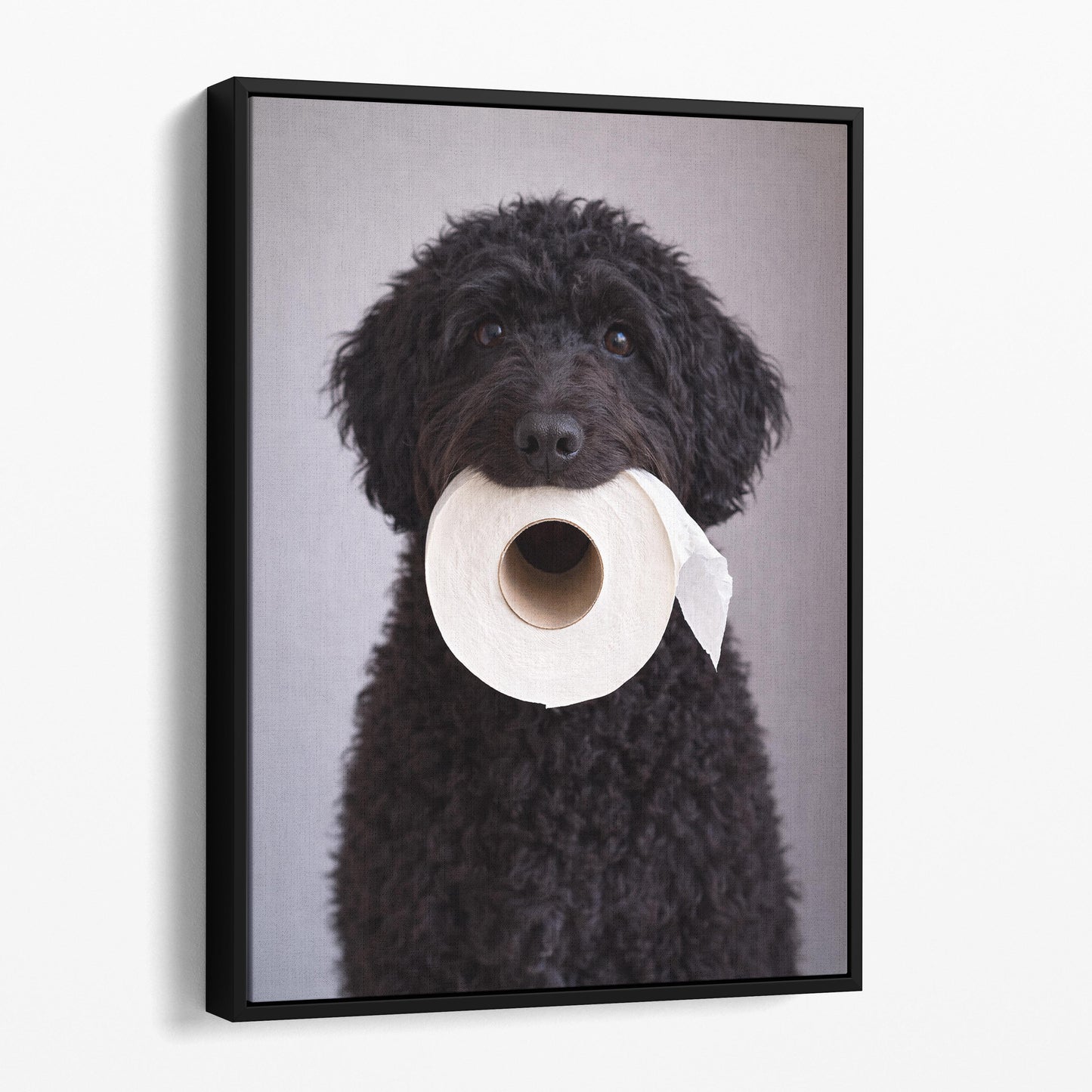 Black Golden Doodle Dog Toilet Paper