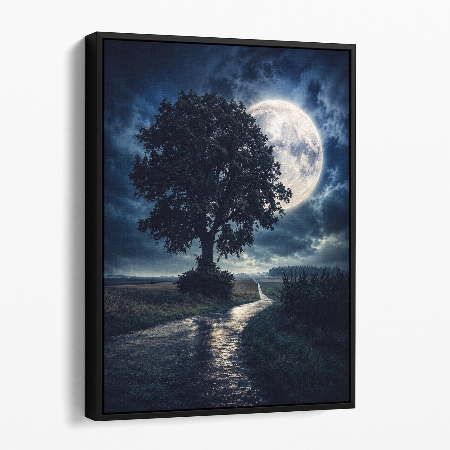 Moonrise Over The Lone Tree