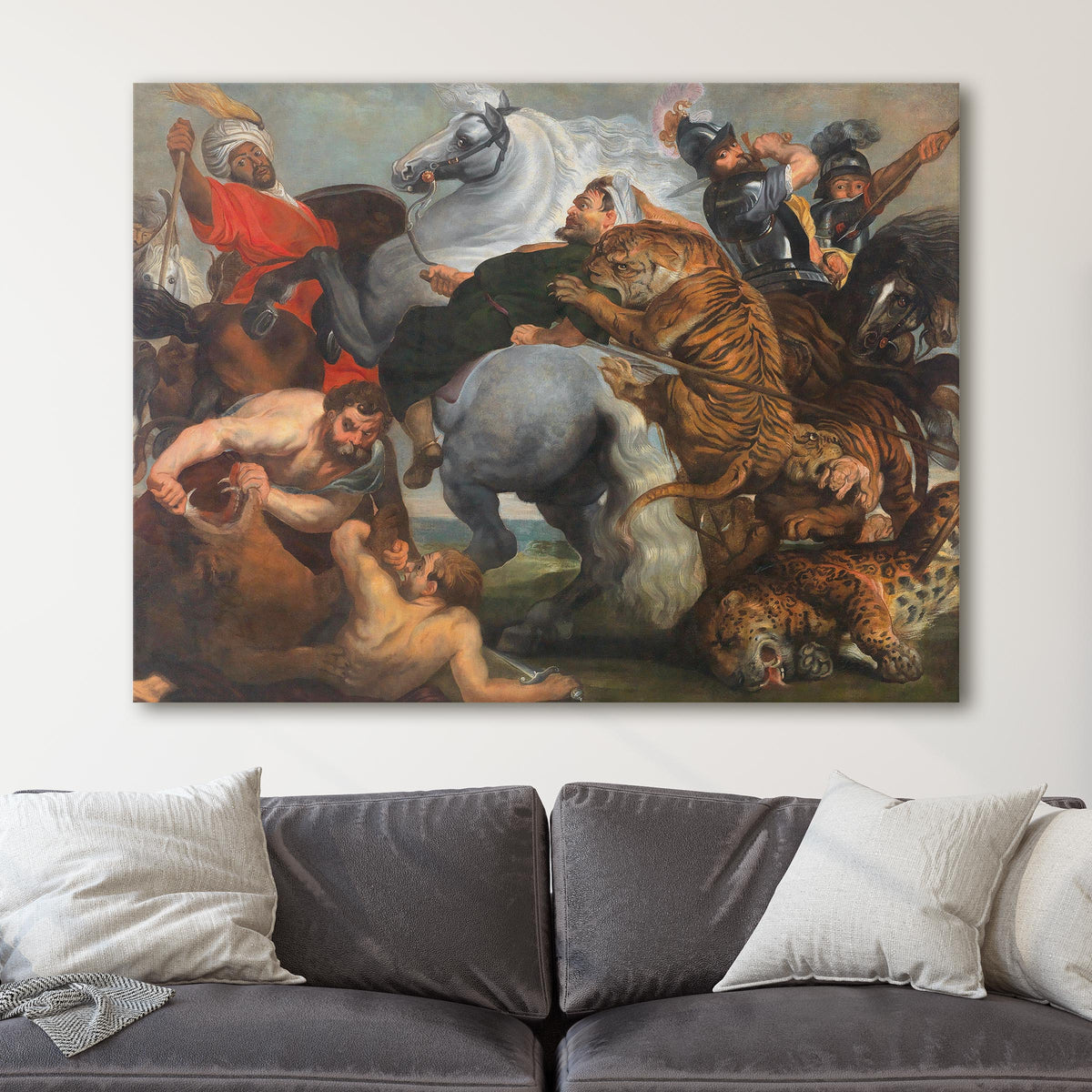 The Tiger, Lion and Leopard Hunt - Peter Paul Rubens