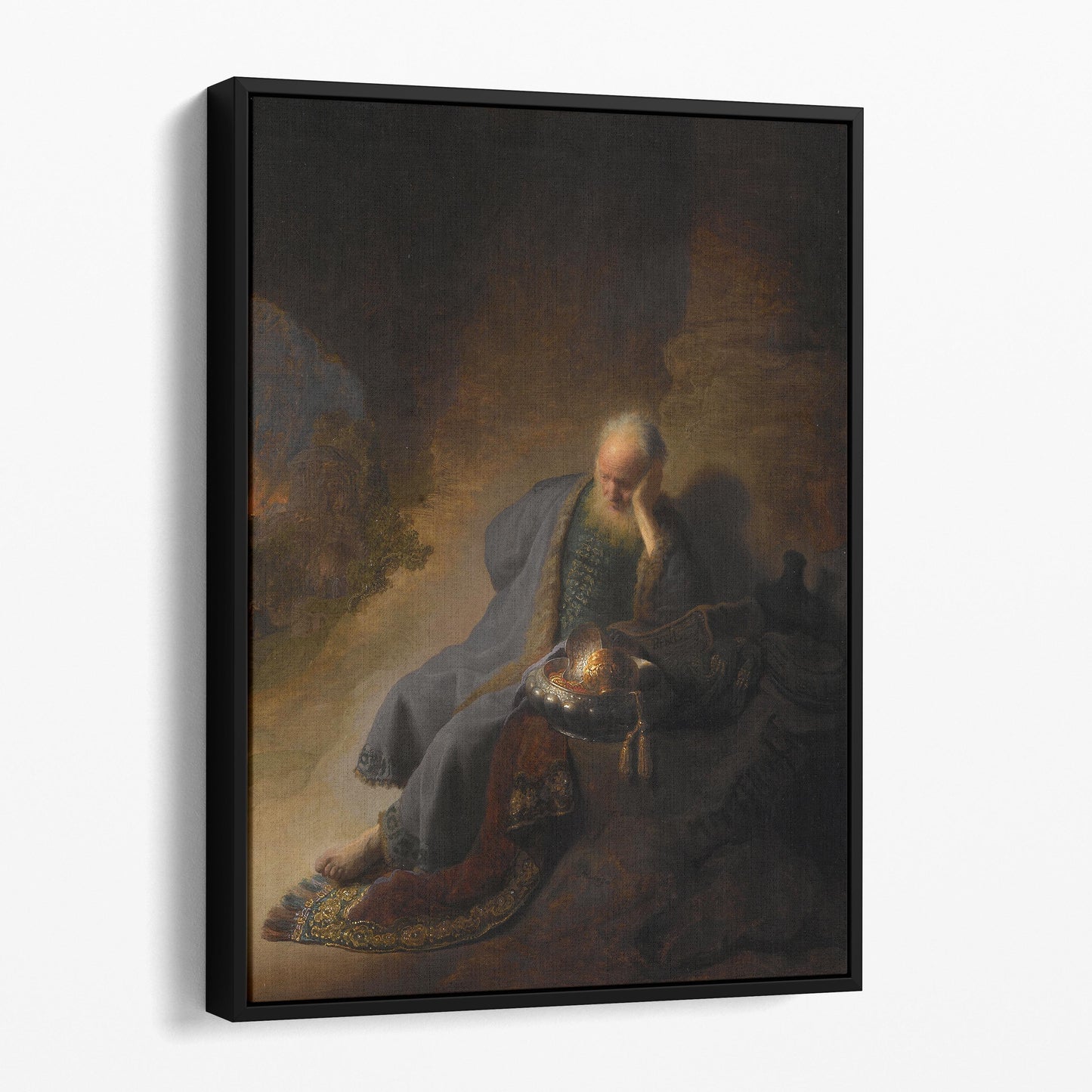 Jeremiah Lamenting The Destruction Of Jerusalem by Rembrandt