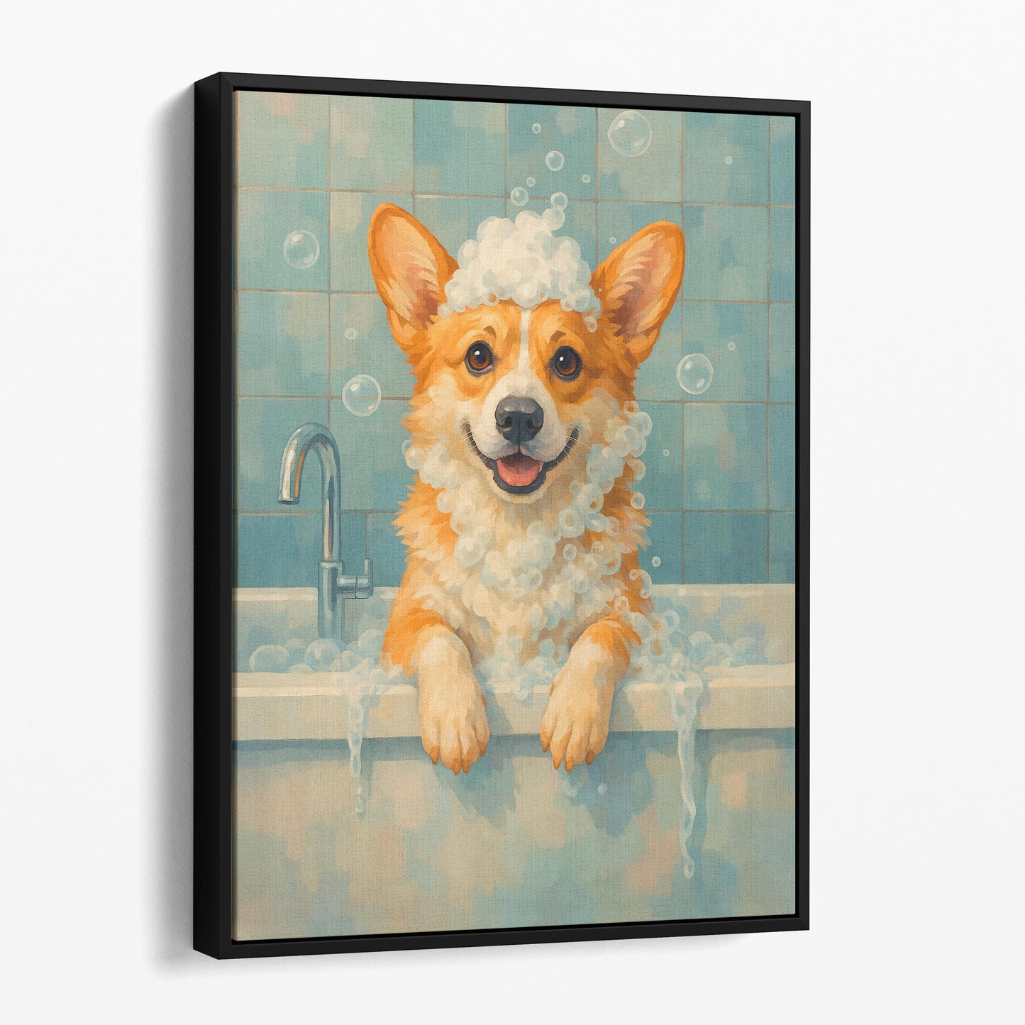 Corgi Dog Bathtub Bubble Bath
