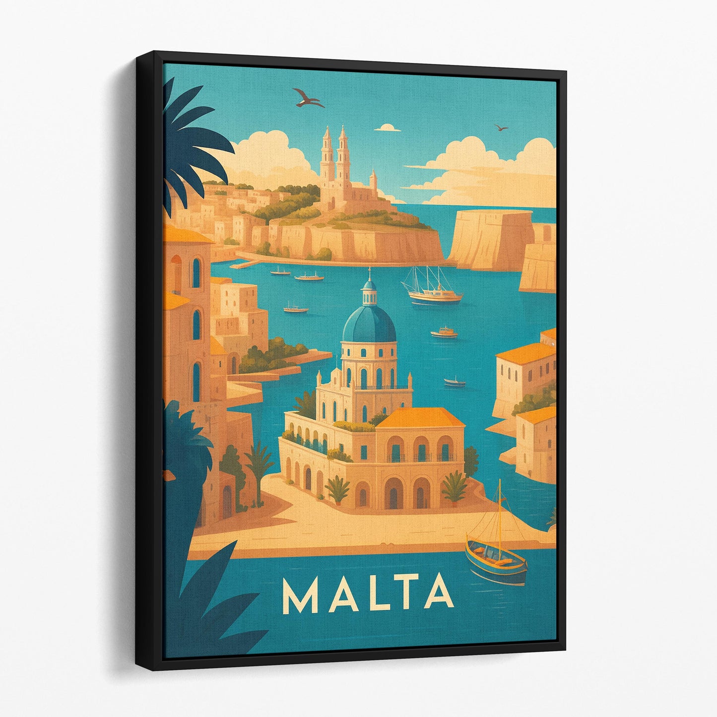 Malta Vintage Travel Poster