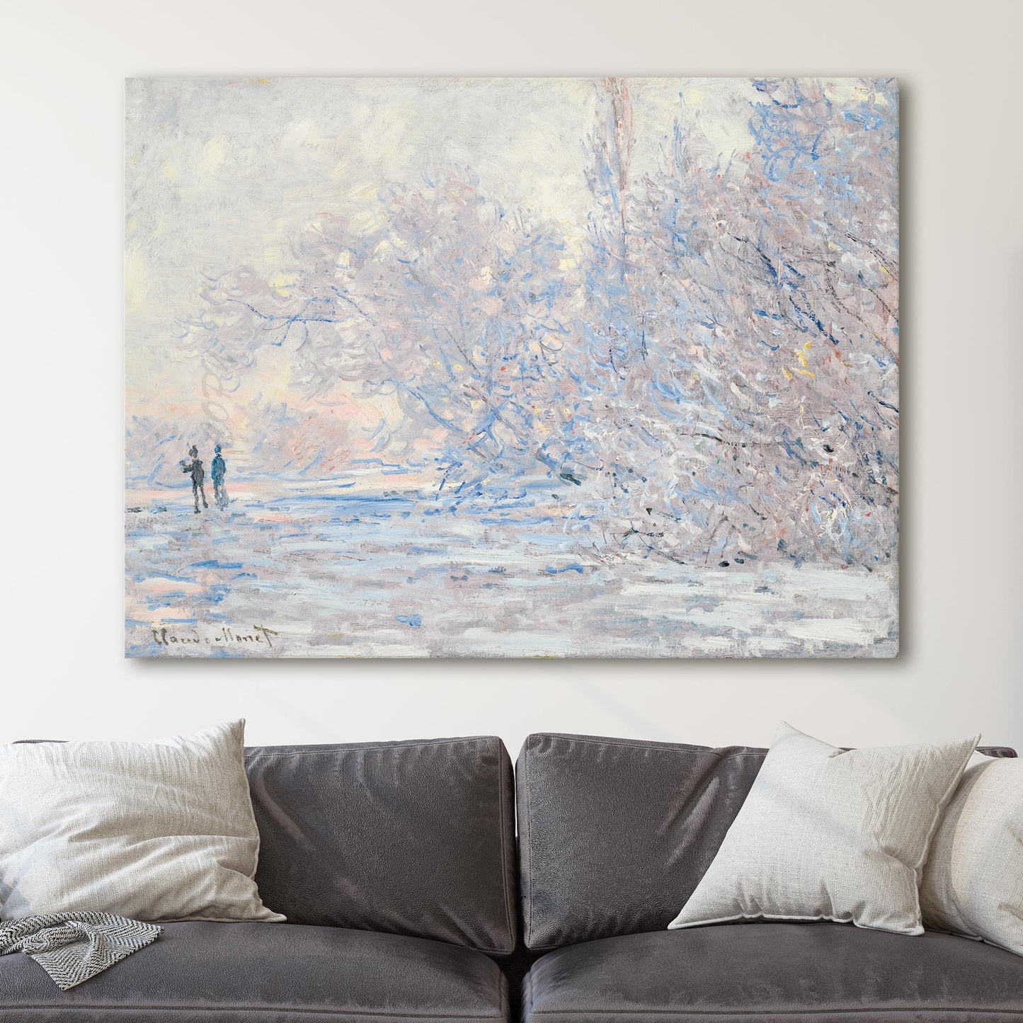 Frost at Giverny - Claude Monet