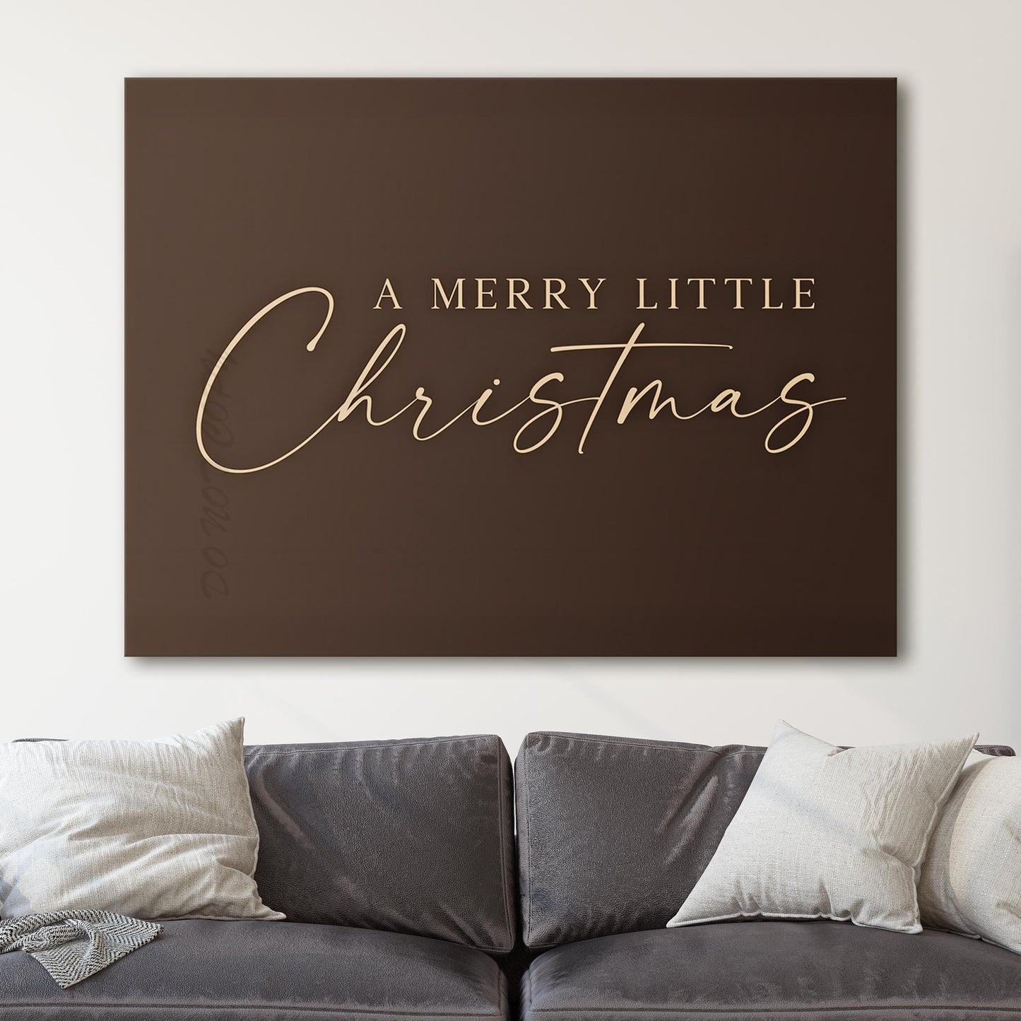 A Merry Little Christmas Wall Sign