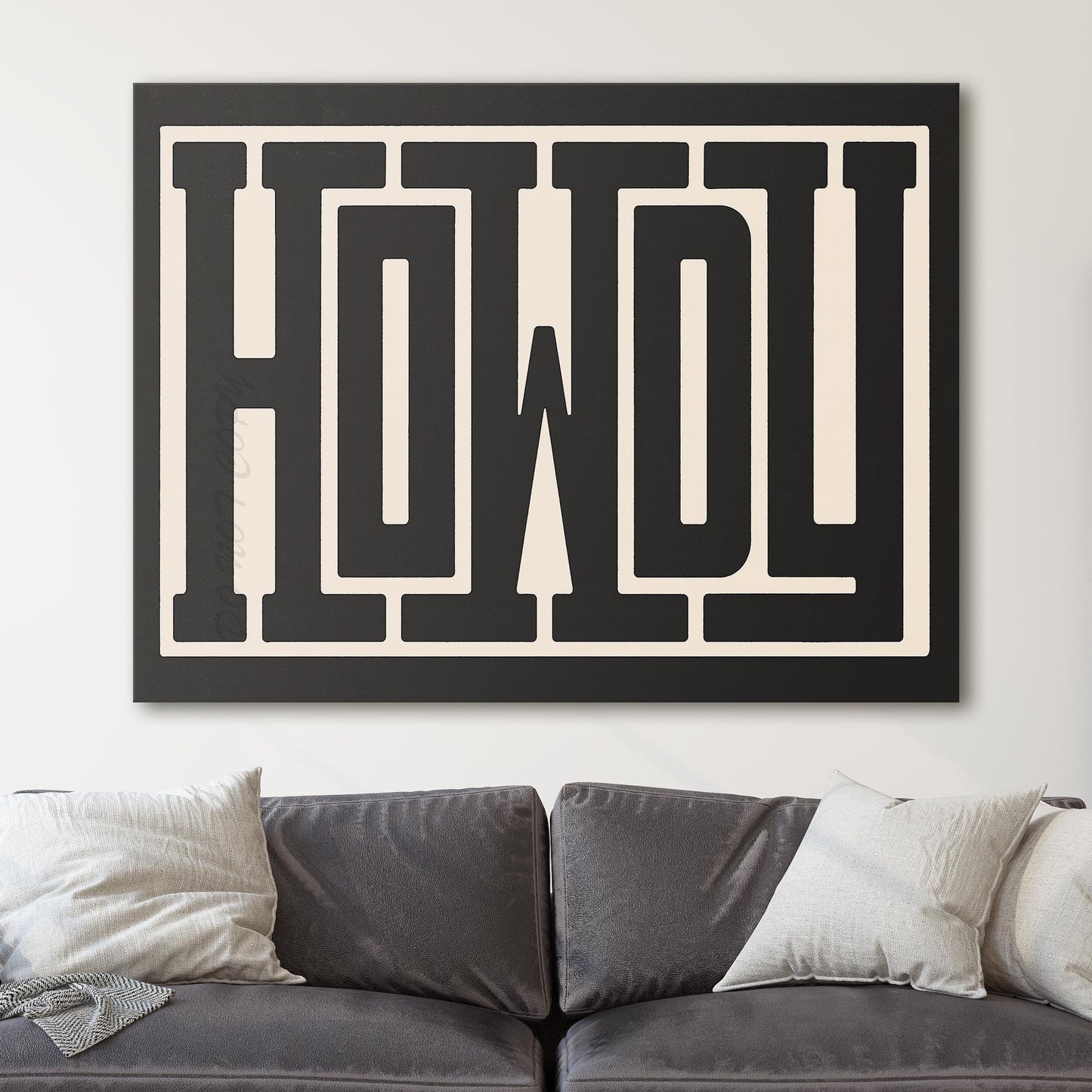 Howdy Wall Sign