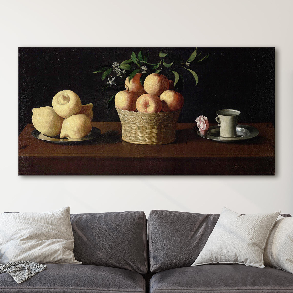 Still Life with Lemons, Oranges and a Rose - Francisco de Zurbarán