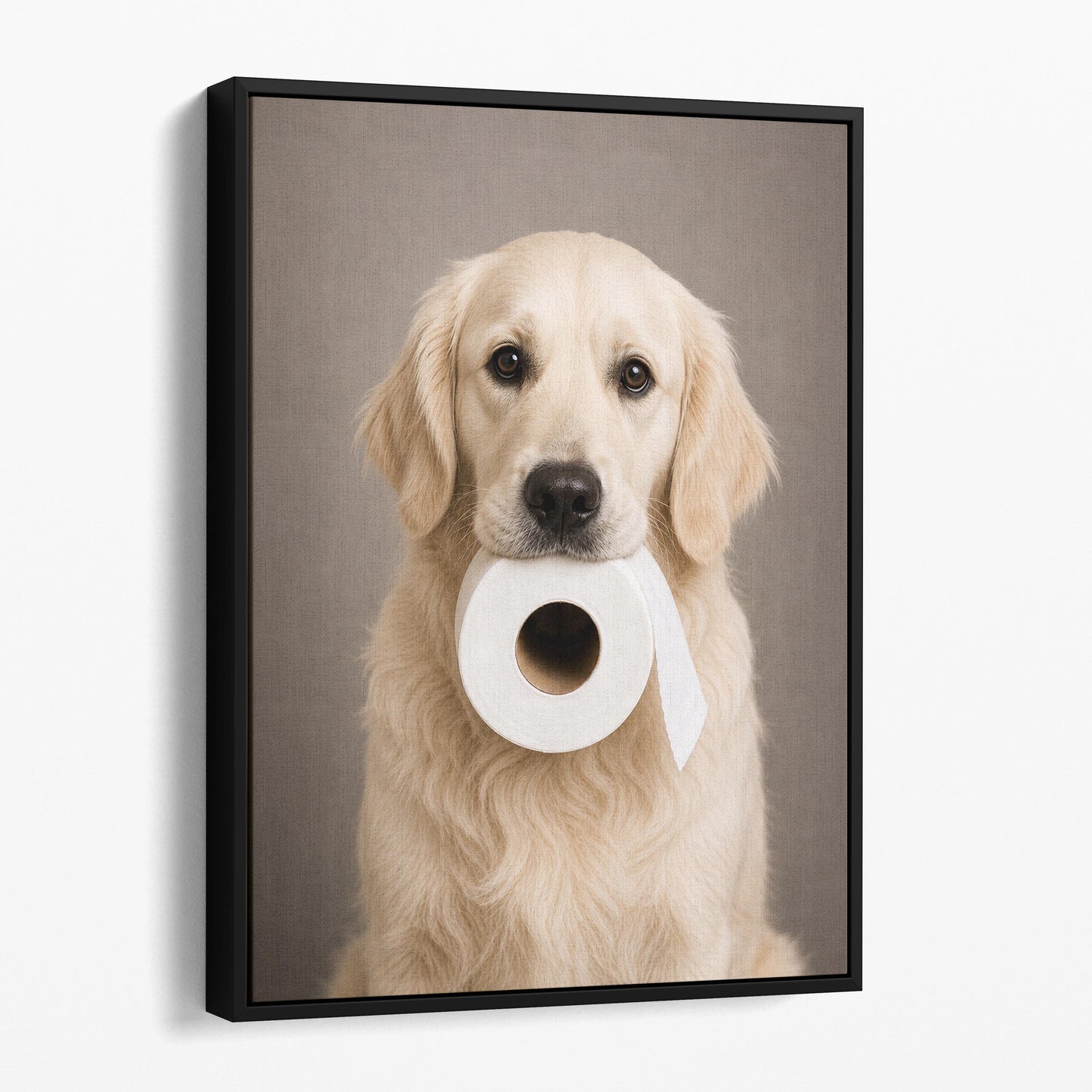 English Cream Retriever Dog Toilet Paper