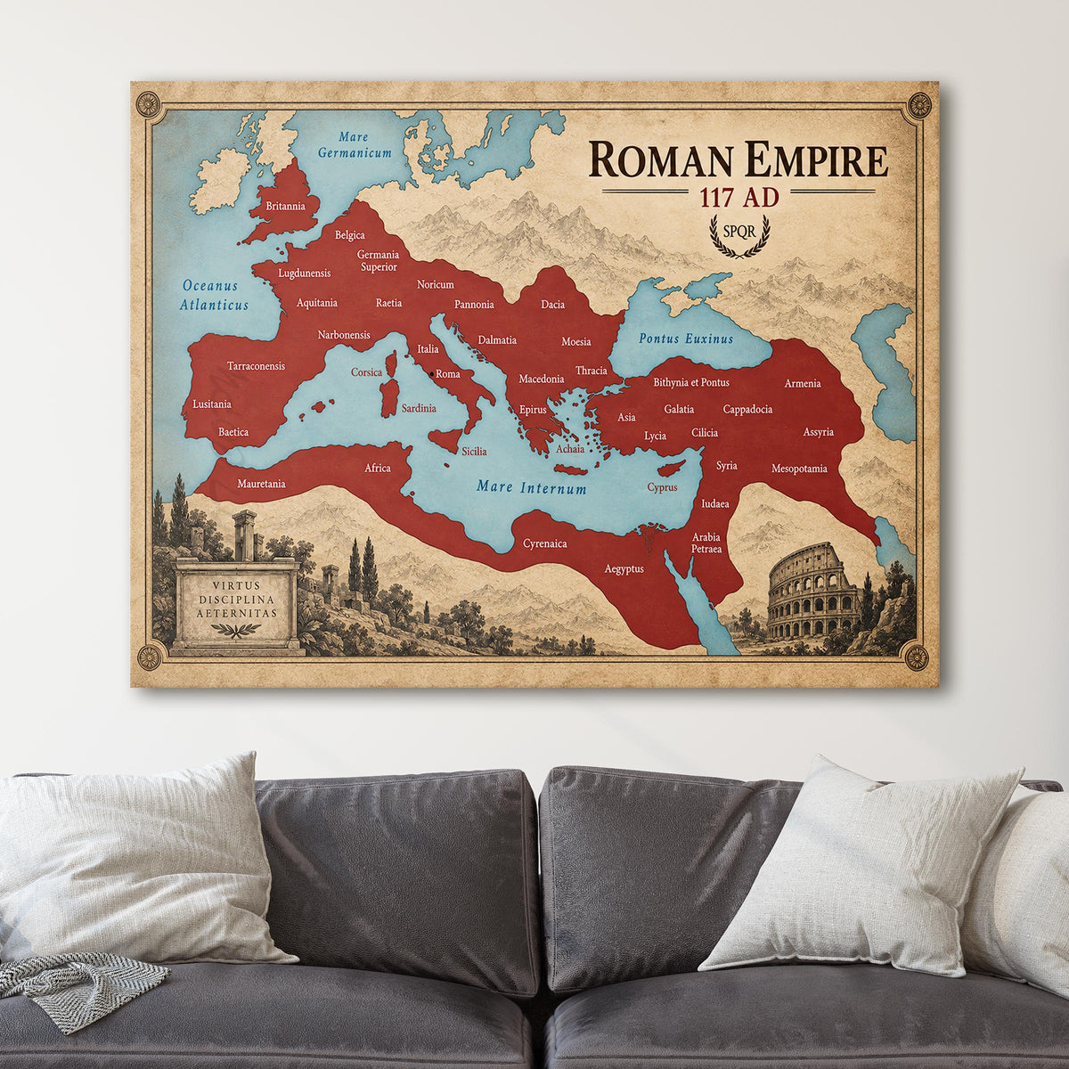 The Roman Empire At Its Peak, 117 AD
