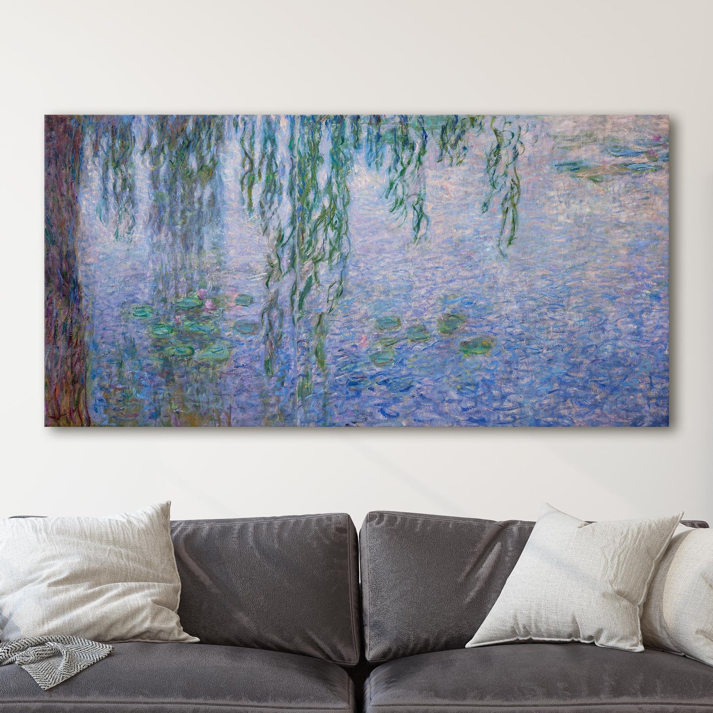 Clear Morning with Willows - Claude Monet