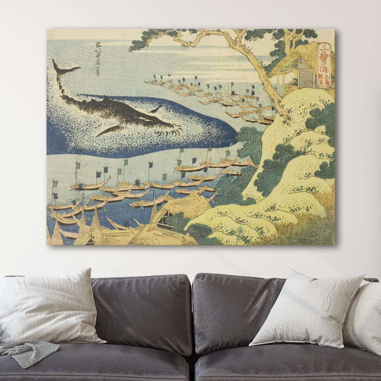 Whaling off the Coast of the Goto Islands by Hokusai