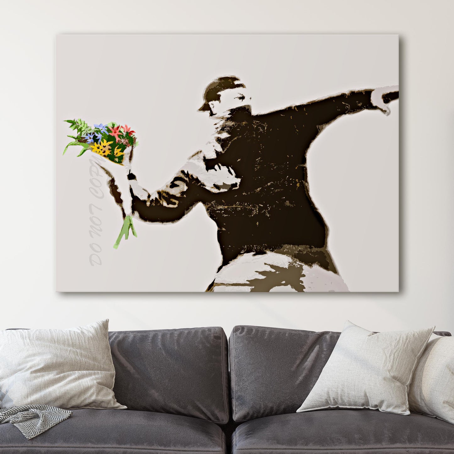 Banksy Flower Thrower