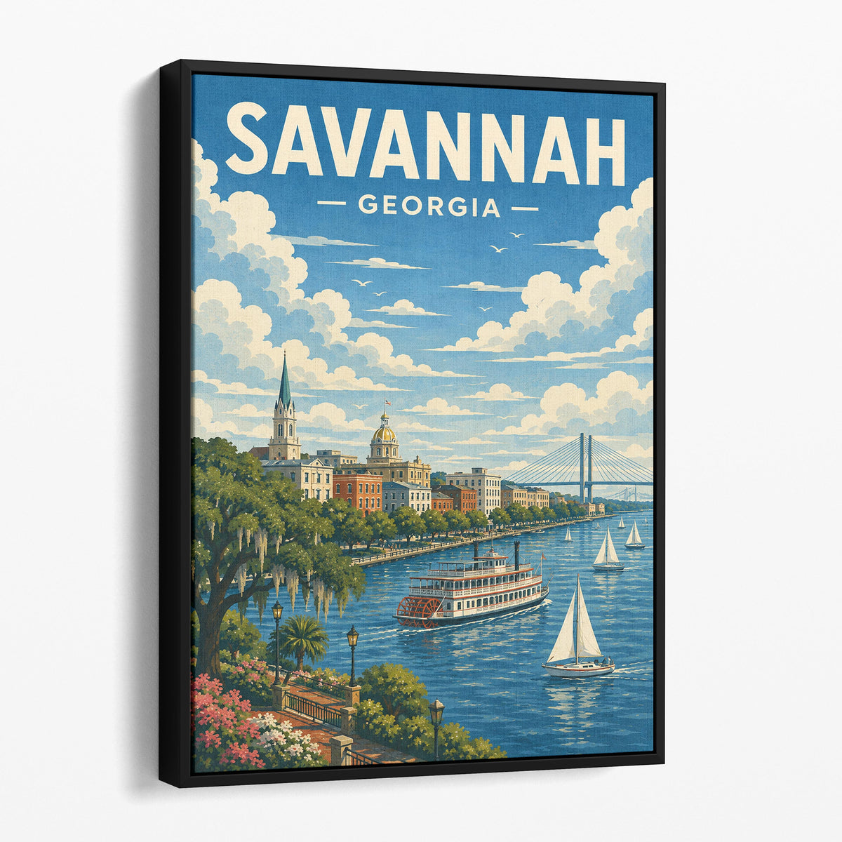 Savannah Georgia Travel Poster