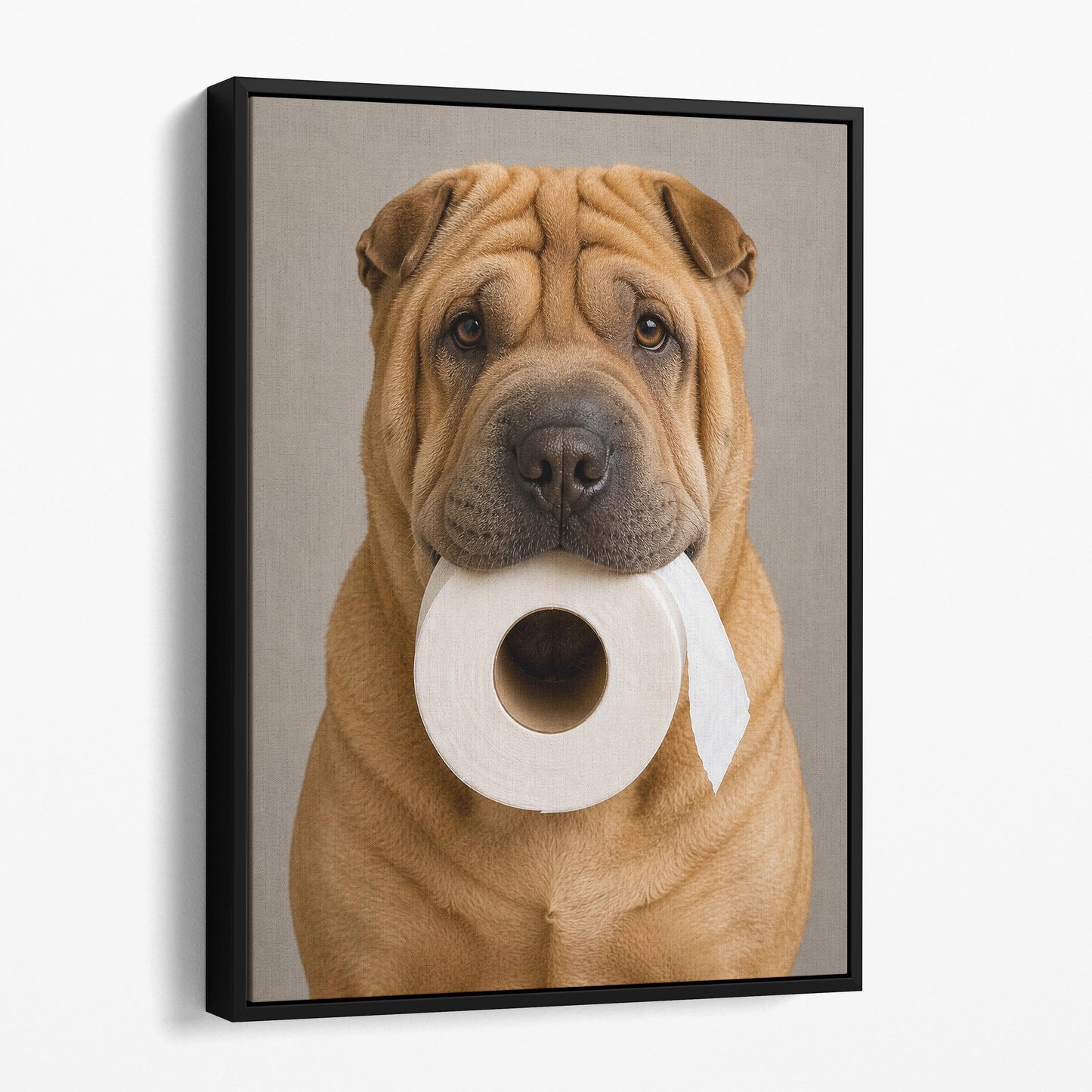 Chinese Shar-Pei Dog Toilet Paper